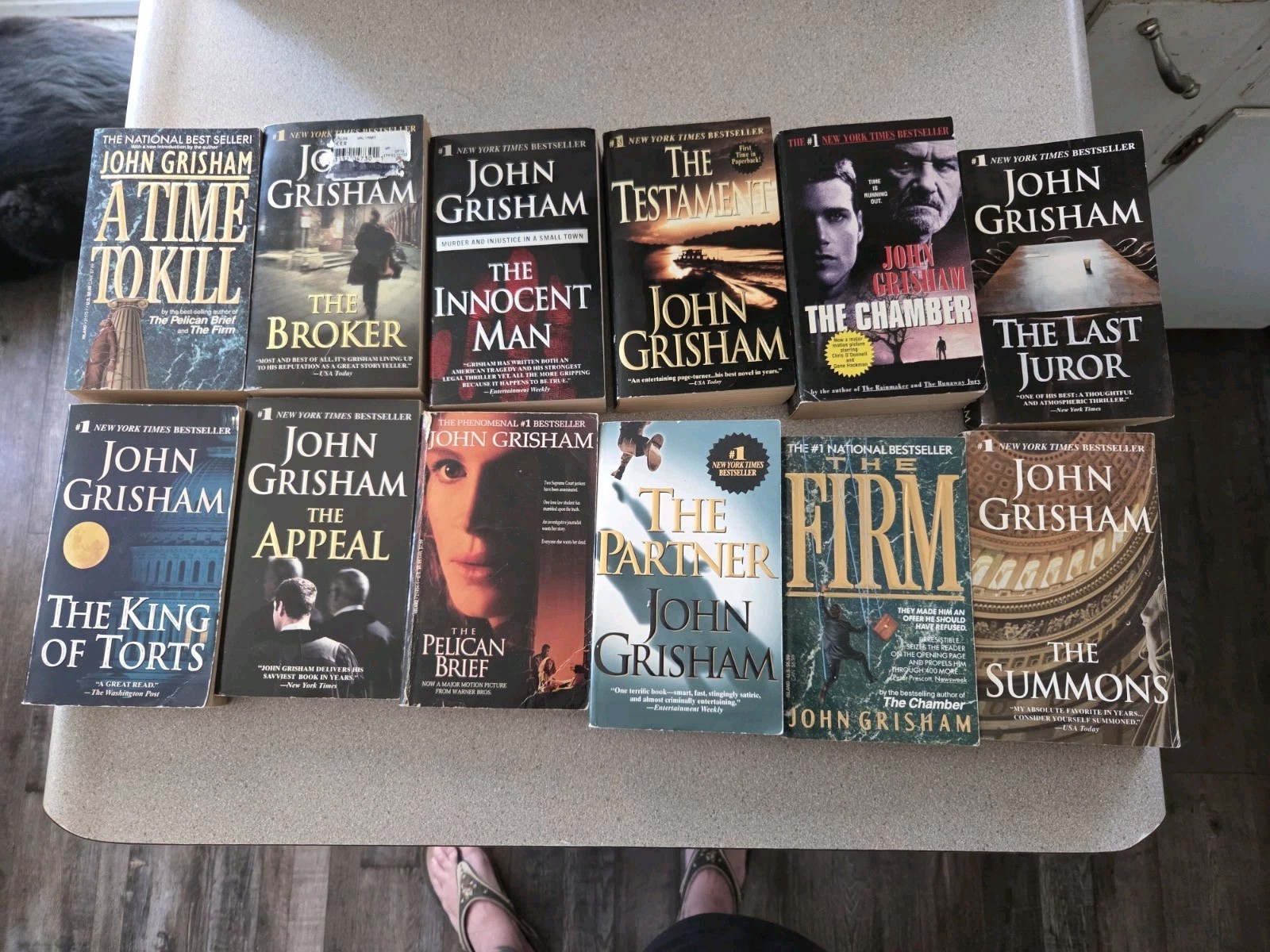 John Grisham Lot Of 12 Books Paperback. Legal Crime Thriller