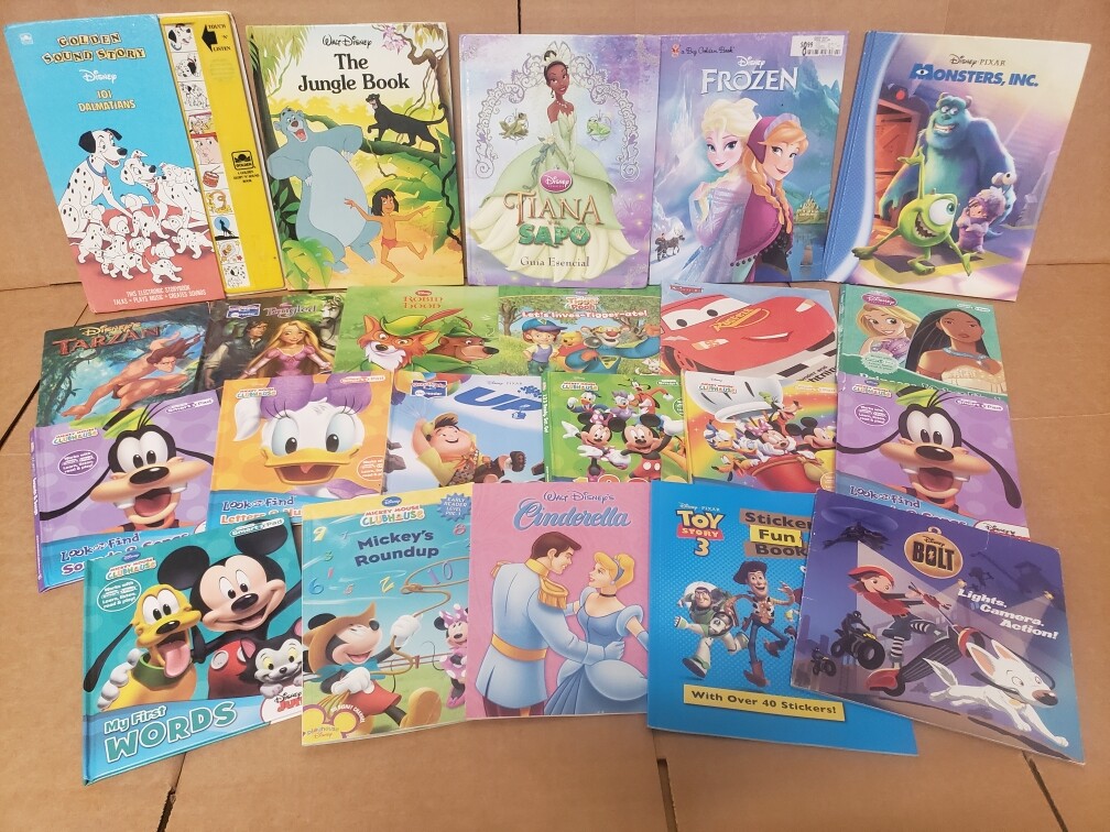 Lot of 15 Walt Disney Popular Cartoon Children Picture Kids Books – MIX UNSORTED