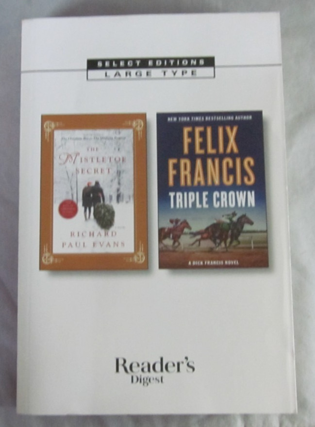 Lot 5: Reader’s Digest Select Editions Large Type Paperback Book – See Details
