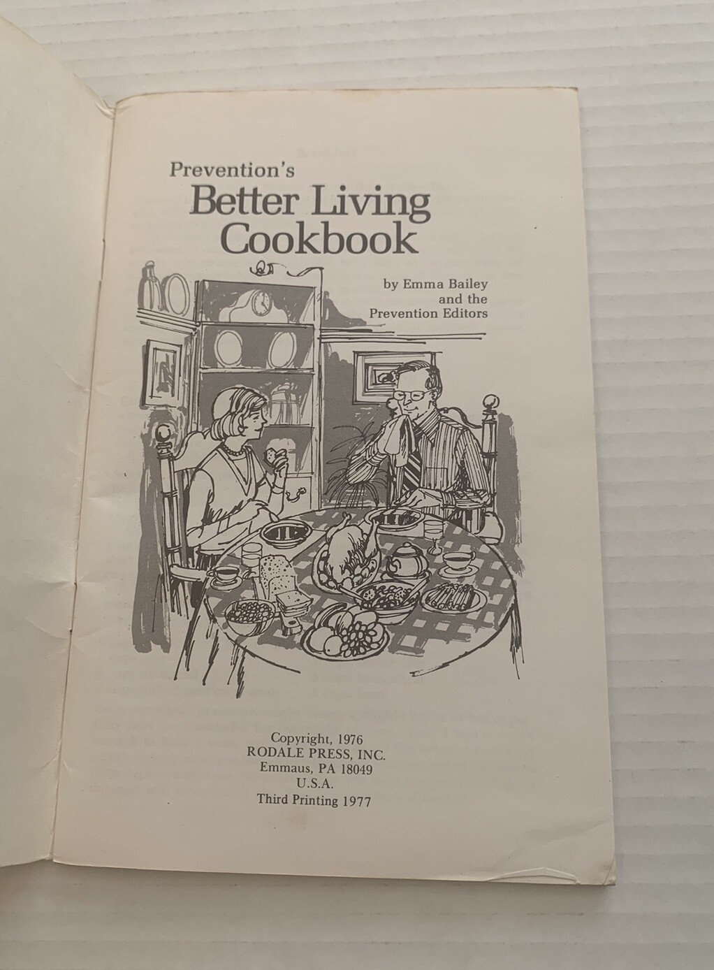 Vintage 1977 Prevention’s Better Living Cookbook Emma Bailey Recipes 72 Pages