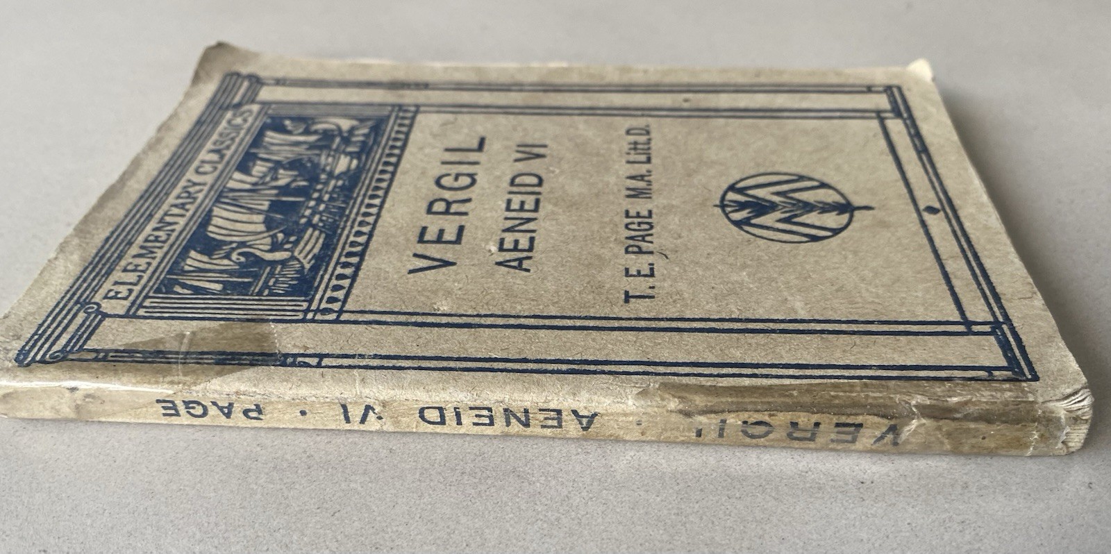 Vergil Aenid VI – T. E. Page – 1917 Latin / English Text PB – Antique Literature