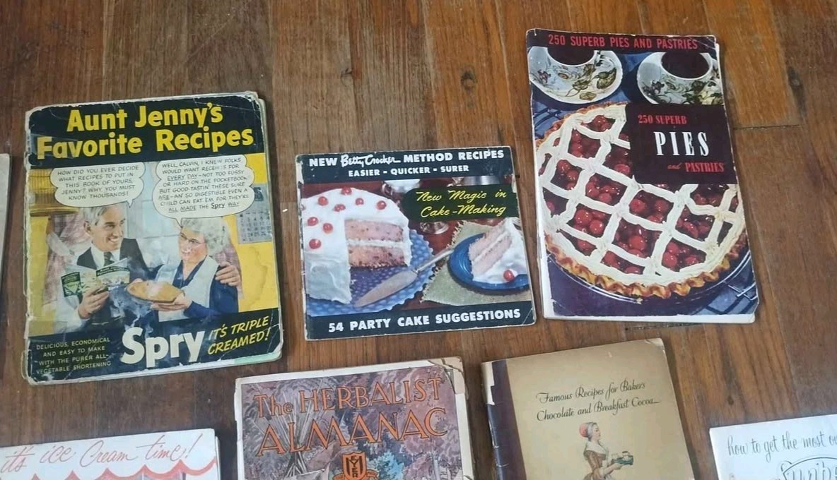 Vintage Cookbook Lot Of 17 Cookbooks 1920’s-1950’s