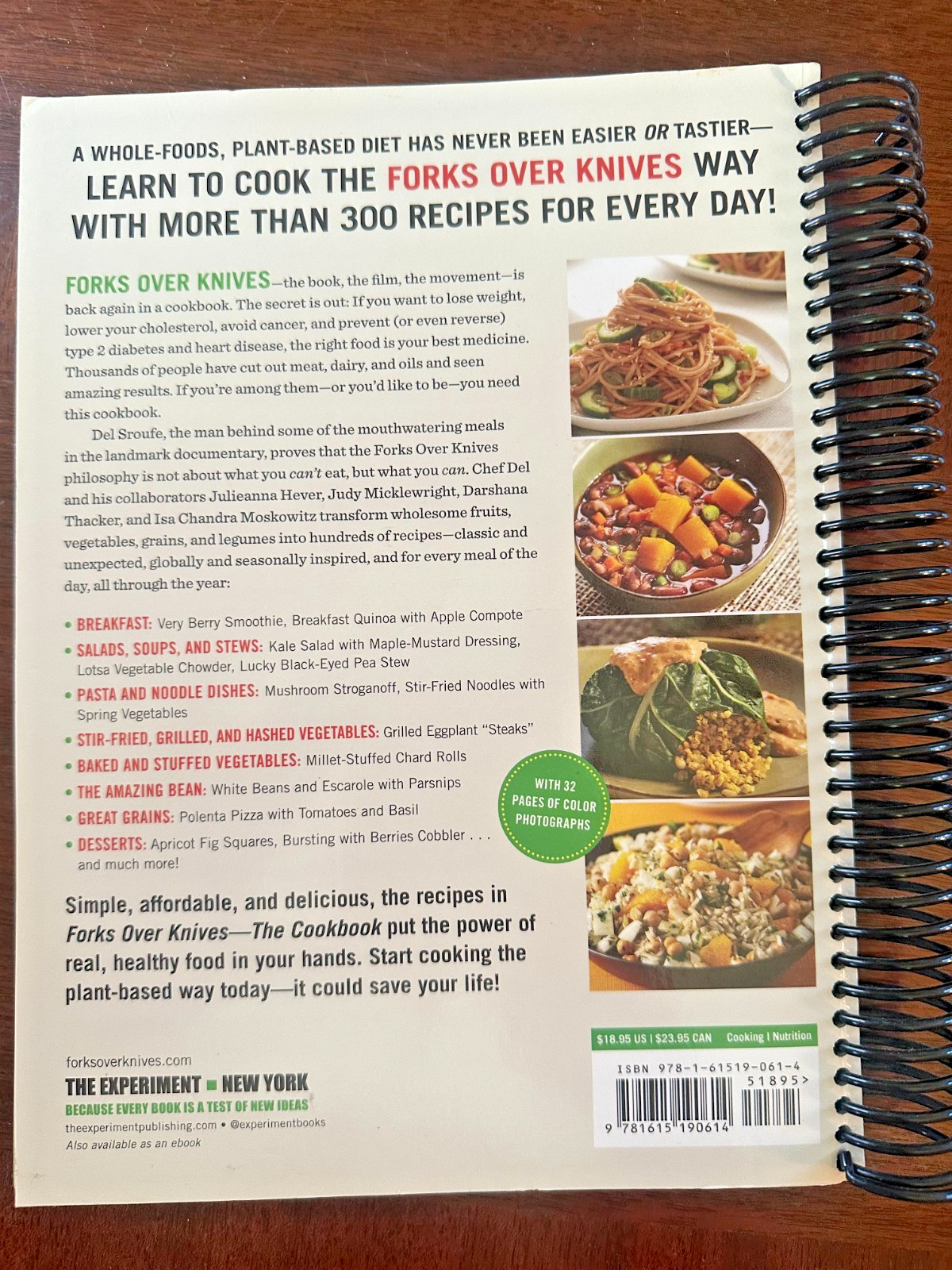 Forks Over Knives The Cookbook Del Sroufe Spiral Bound 300 Plant Based Recipes