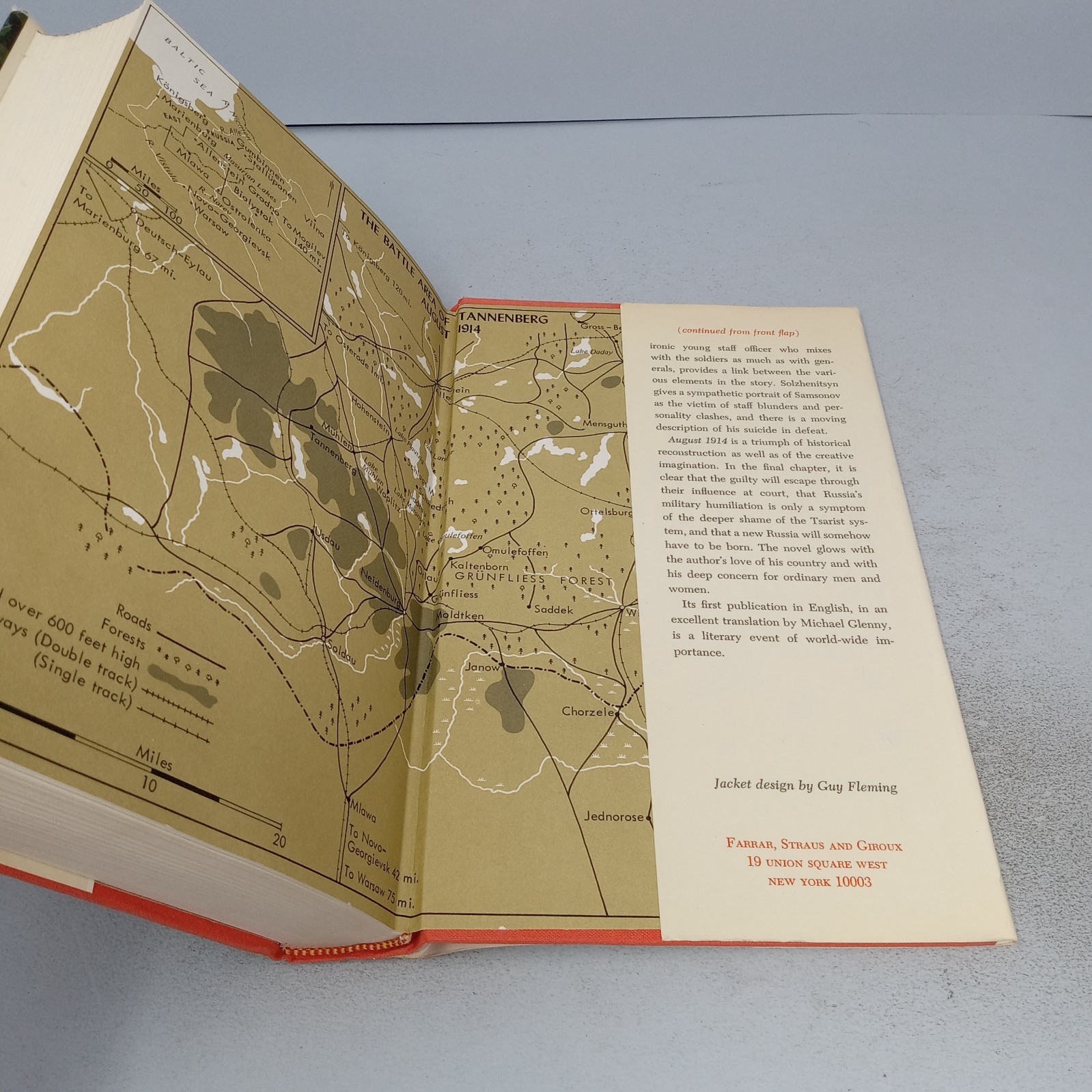 August 1914: 1972 Farrar, Straus & Giroux Hardcover by Aleksandr Solzhenitsyn