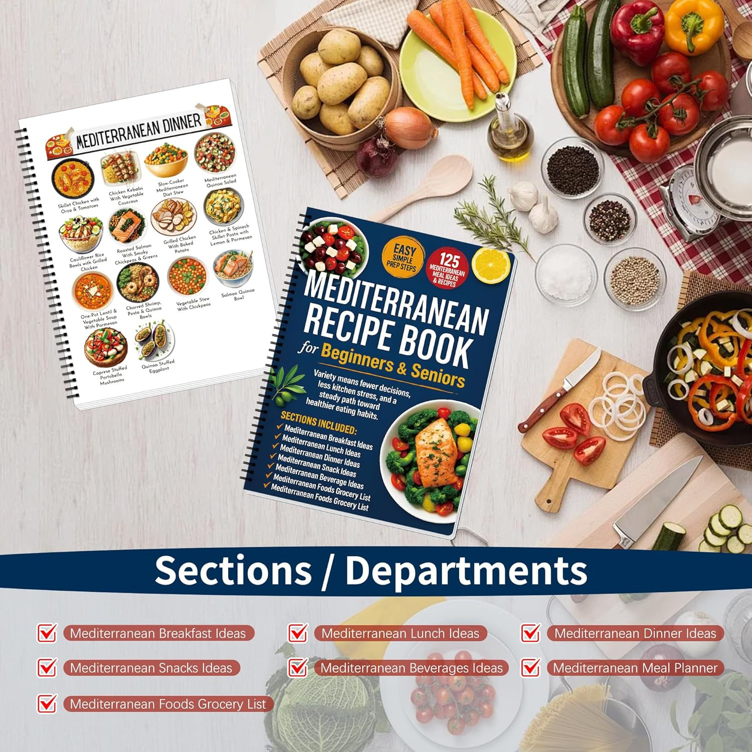 Simple & Easy Mediterranean Diet Cookbook for Beginners & Seniors – Mediterranea