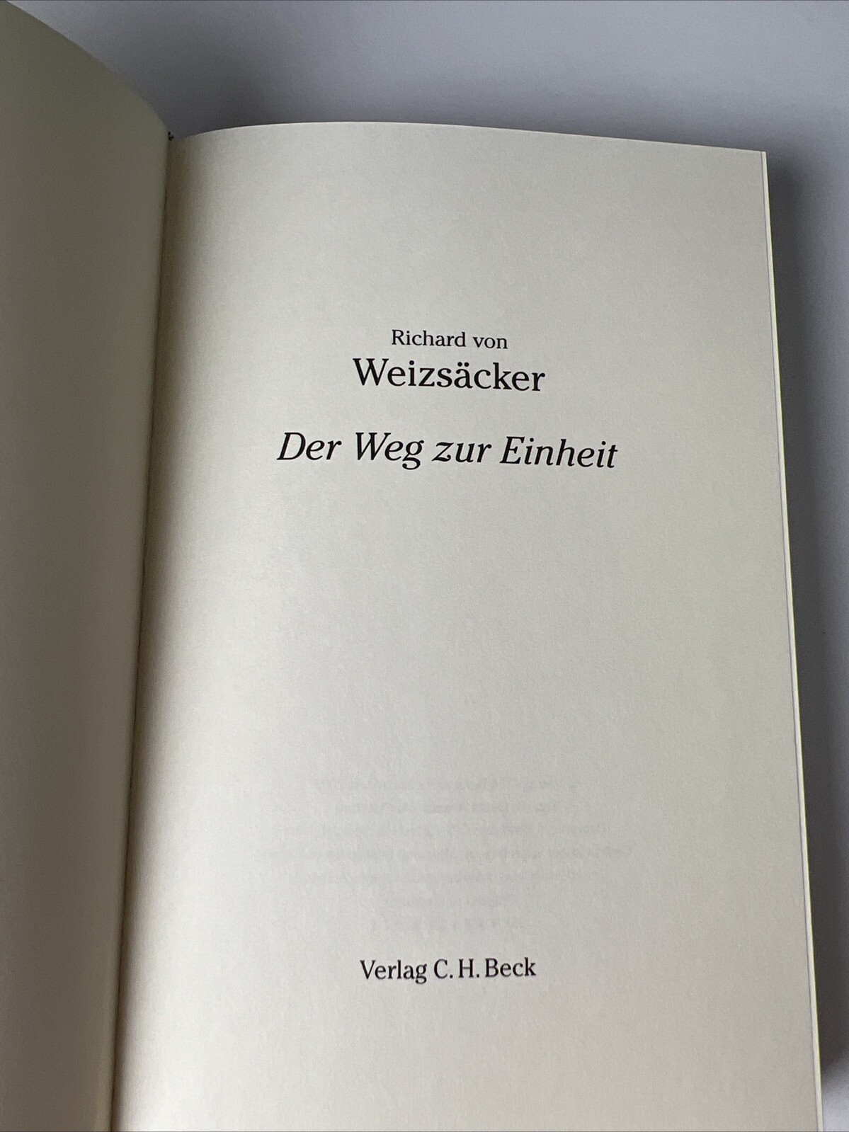 Richard von Weizäcker – Der Weg zur Einheit (F17)