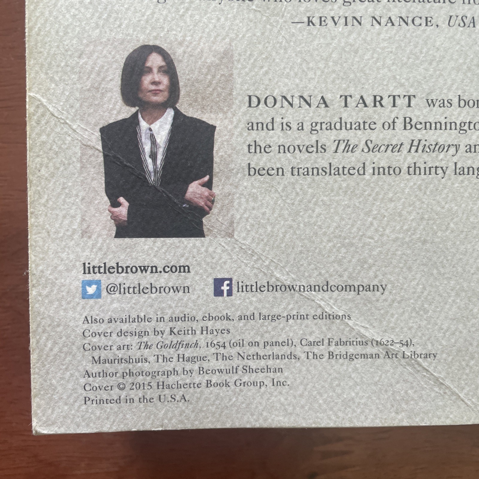 The Goldfinch Pulitzer Prize for Fiction, Donna Tartt, Paperback