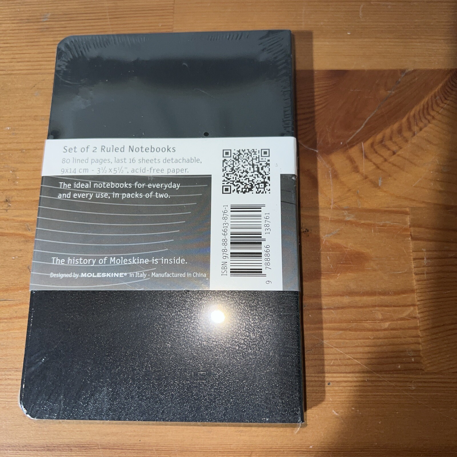 Moleskine Volant Legendary Notebooks Set Of 2 Black 9x14cm