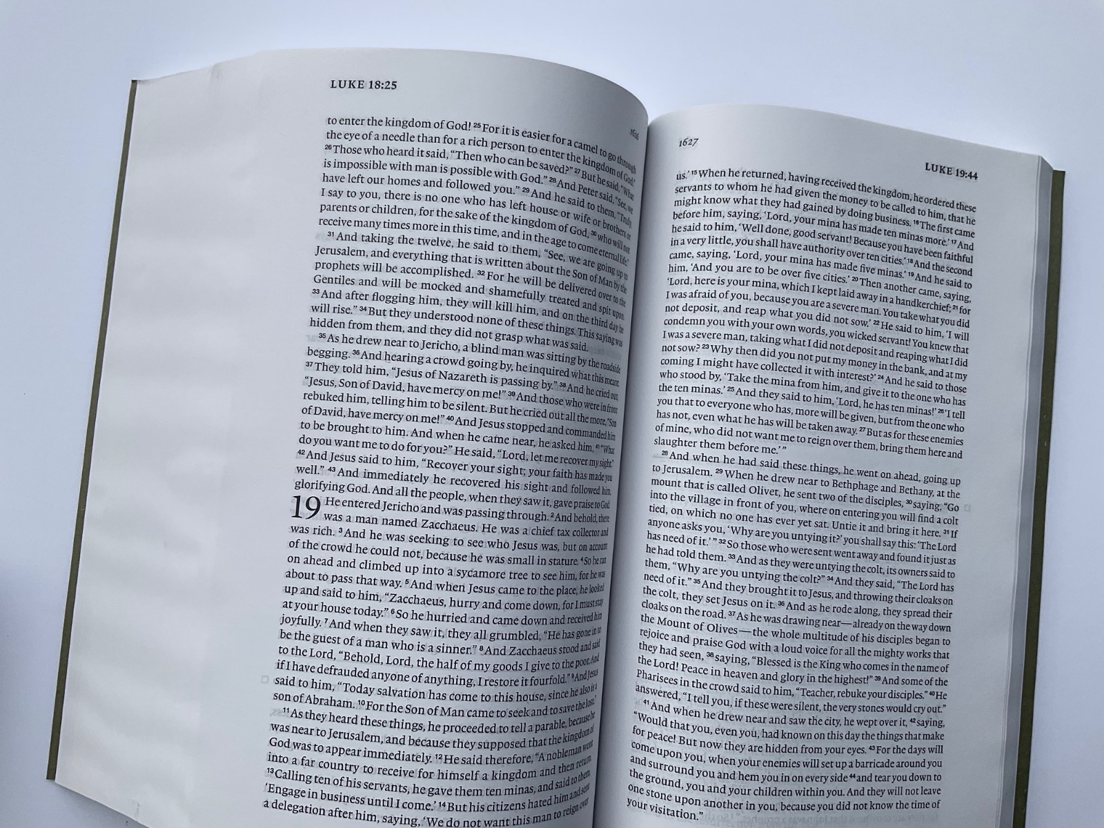 Bible ESV Daily Reading Green Gray Brand New