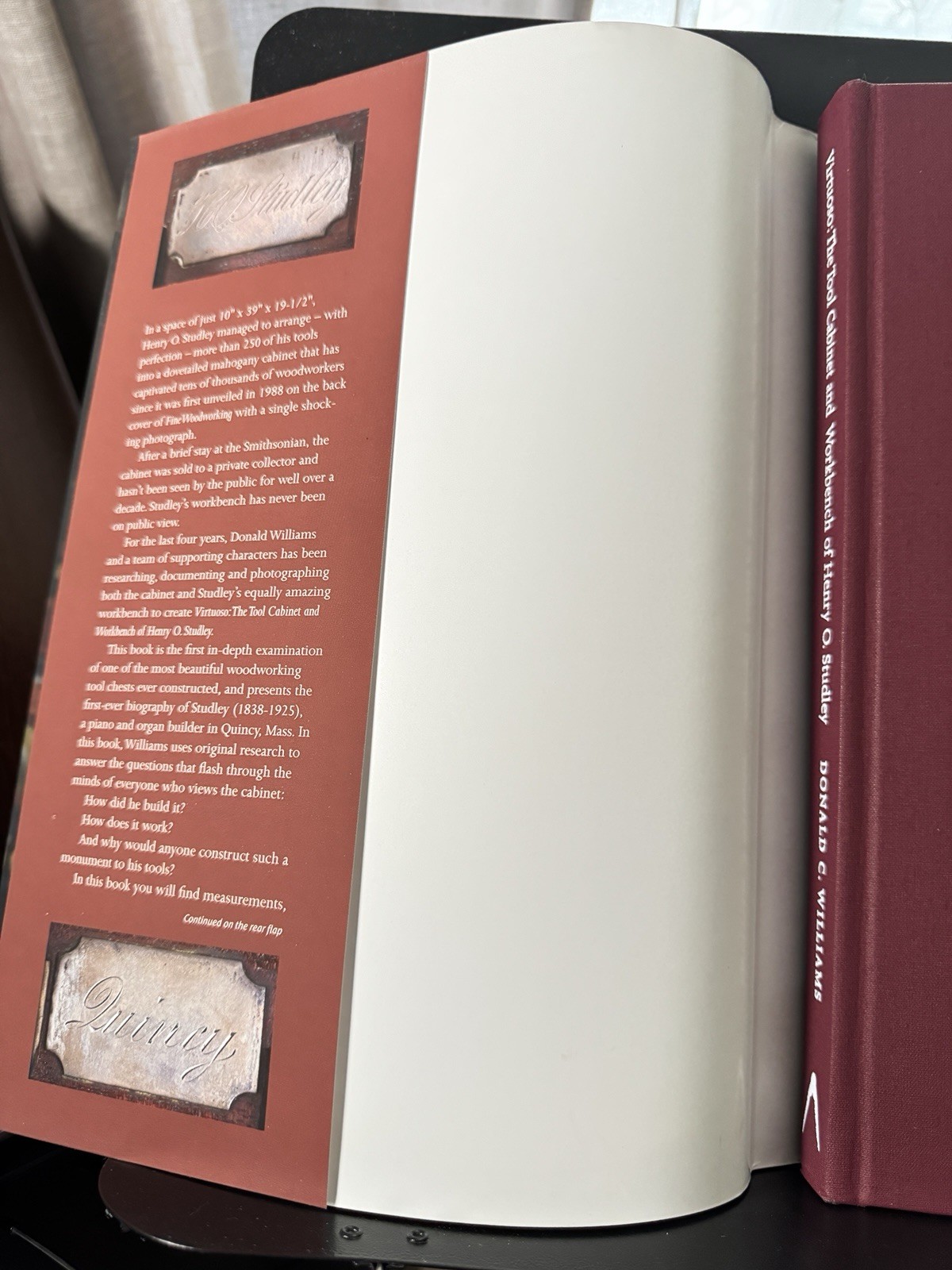 Virtuoso: The Tool Cabinet and Workbench of Henry O. Studley HC/DJ 2nd Printing