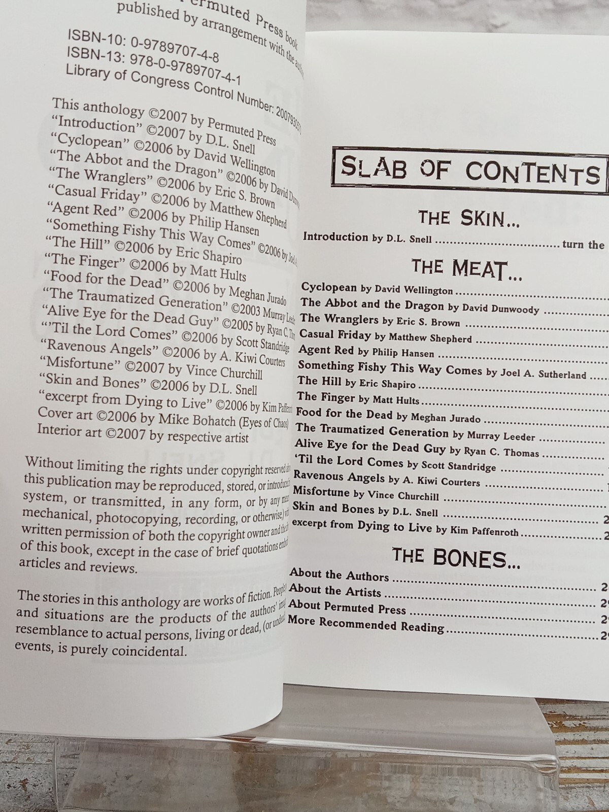 The Undead, Vol. 2: Skin and Bones (Zombie Anthology) Paperback