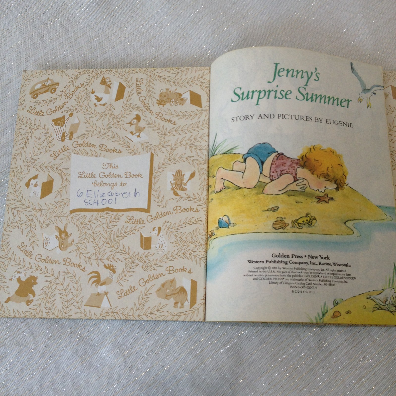 Vintage GOLDEN® a Little Golden Book® Jenny’s Surprise Summer #204-39 23 pages