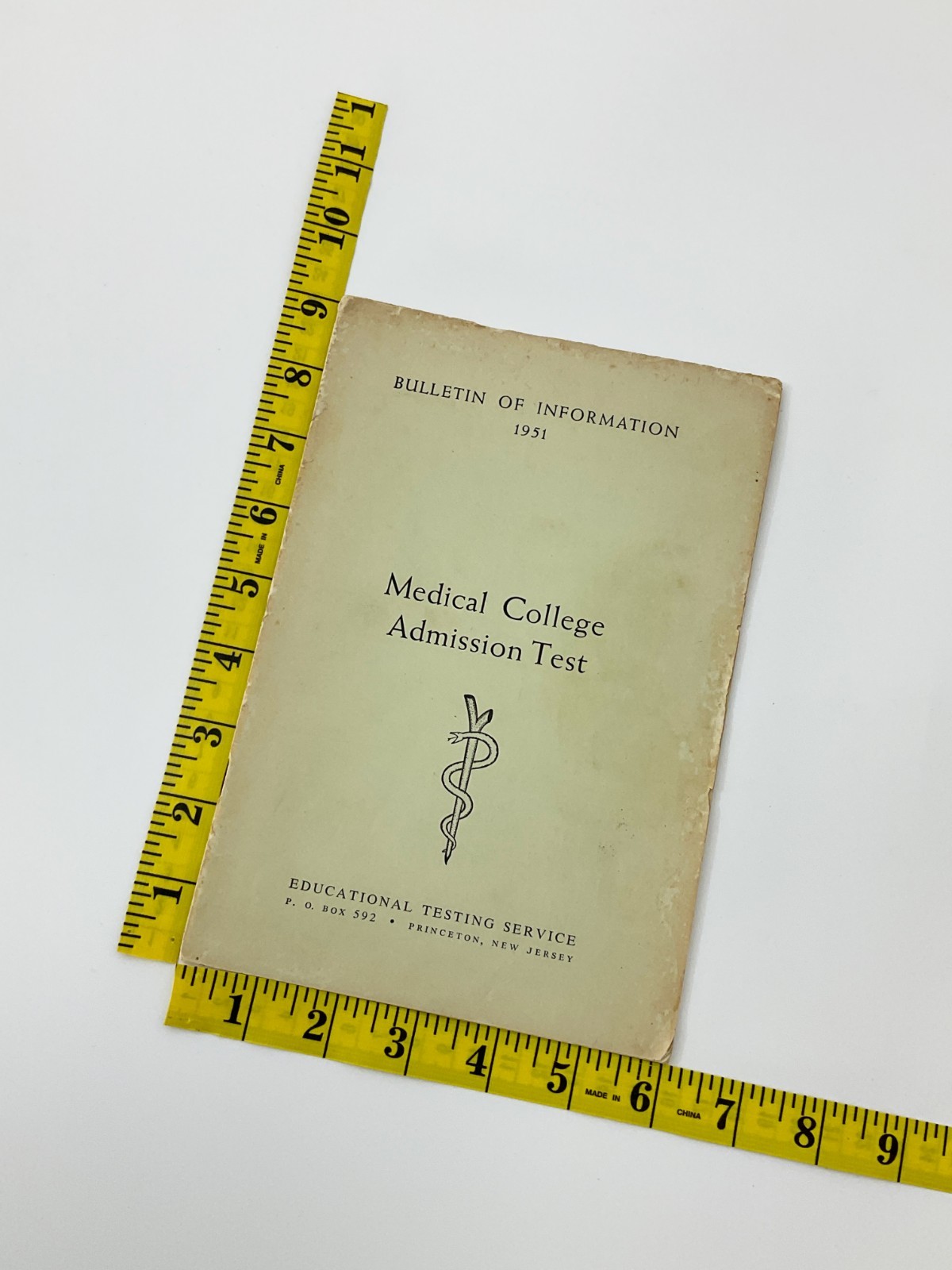 Medical College Admission Test Bulletin of Information 1951 Educational Testing