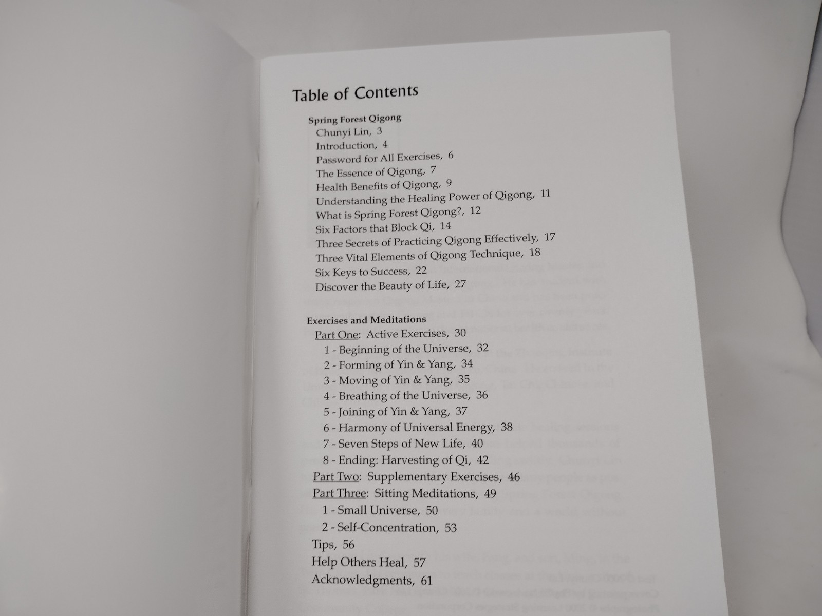Spring Forest Qigong, Level 1: for Health Paperback + Vhs
