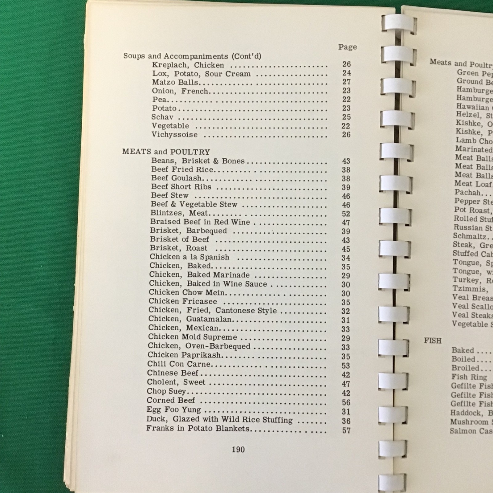 Chicago Illinois Anshe Emet Synagogue 1990s community Jewish Cookbook SEE INDEX
