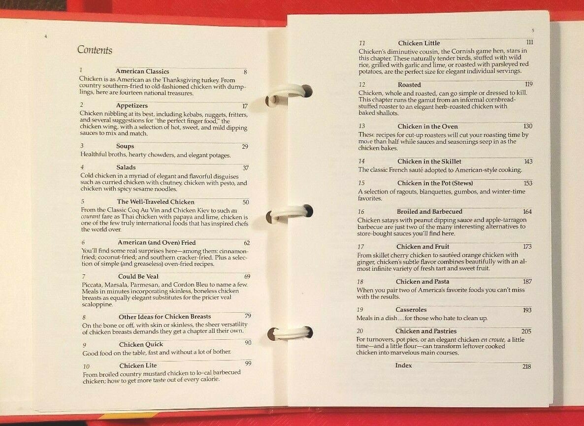 365 Ways to Cook Chicken by Cheryl Sedaker (1986 Hardcover with spiral binding)