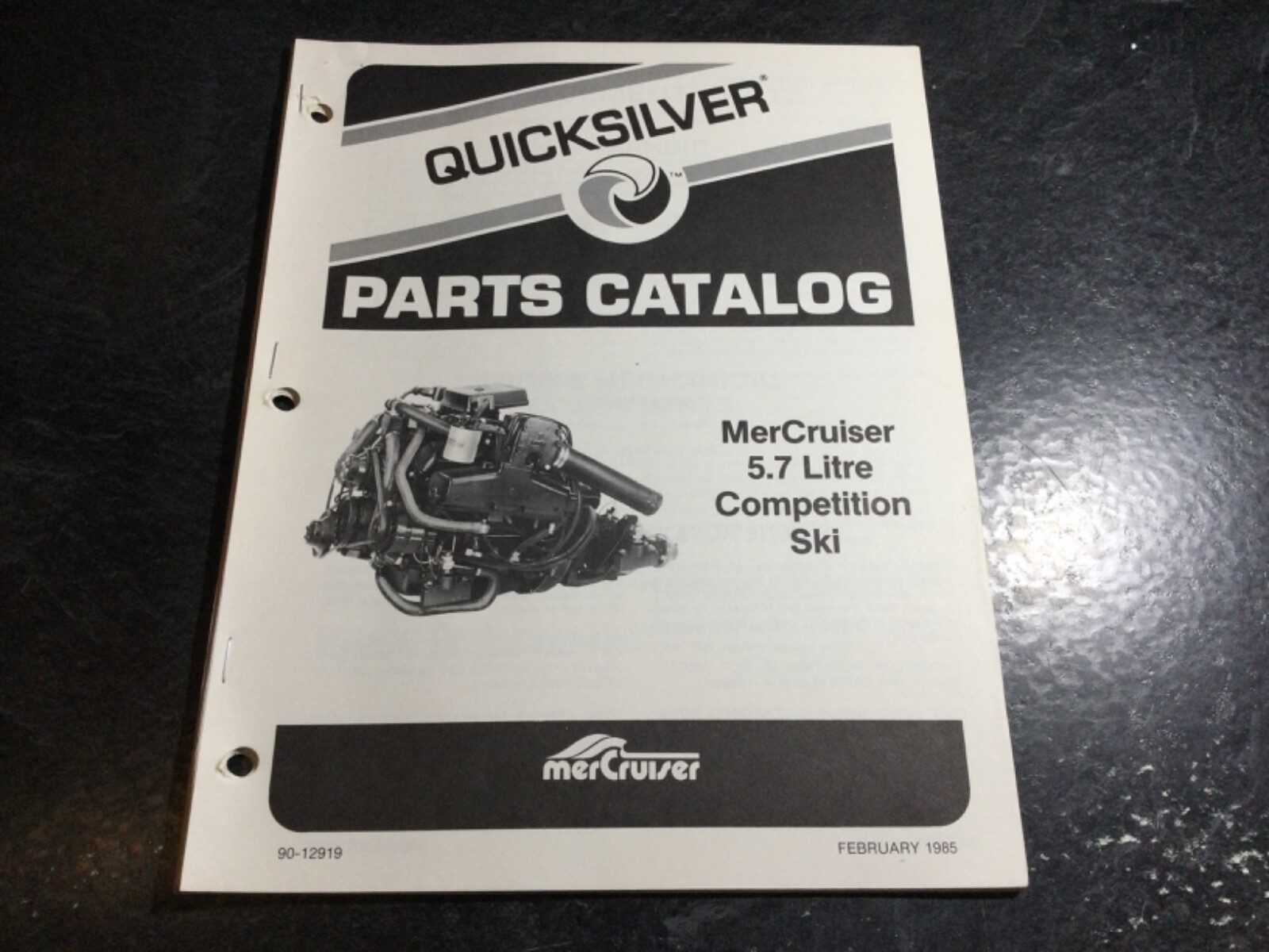 Mercruiser 5.7L Competition Ski GM 350 V8 Engine Parts Catalog #A338553 Up
