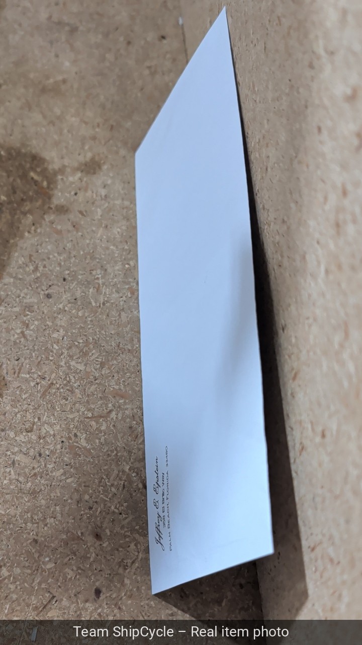 Envelope Jeffrey E Epstein Palm Beach Florida G2U
