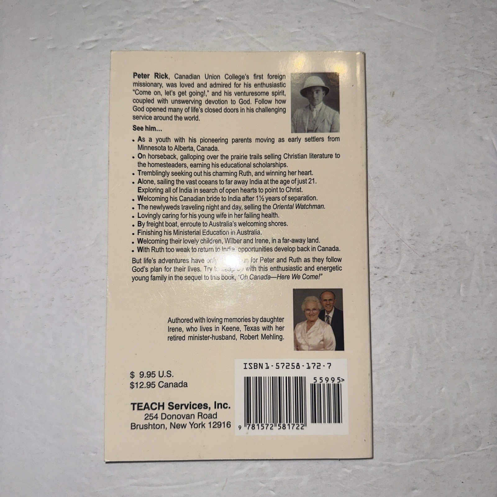 YES YES BUT OH NOT ALONE THE ADVENTURES OF PETER Irene Rick-Mehling Signed 2000