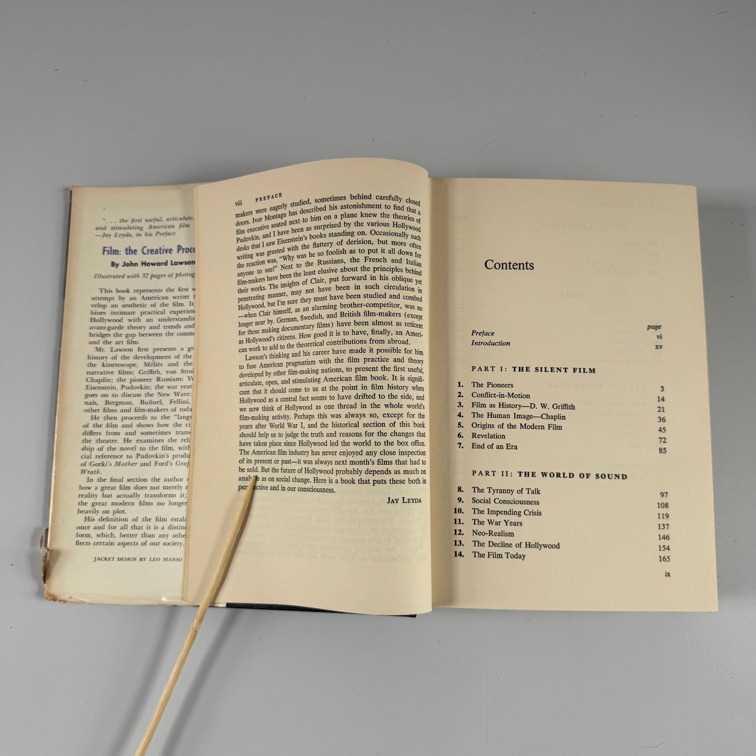 Film: the Creative Process John Howard Lawson 1964 First Edition Illustrated