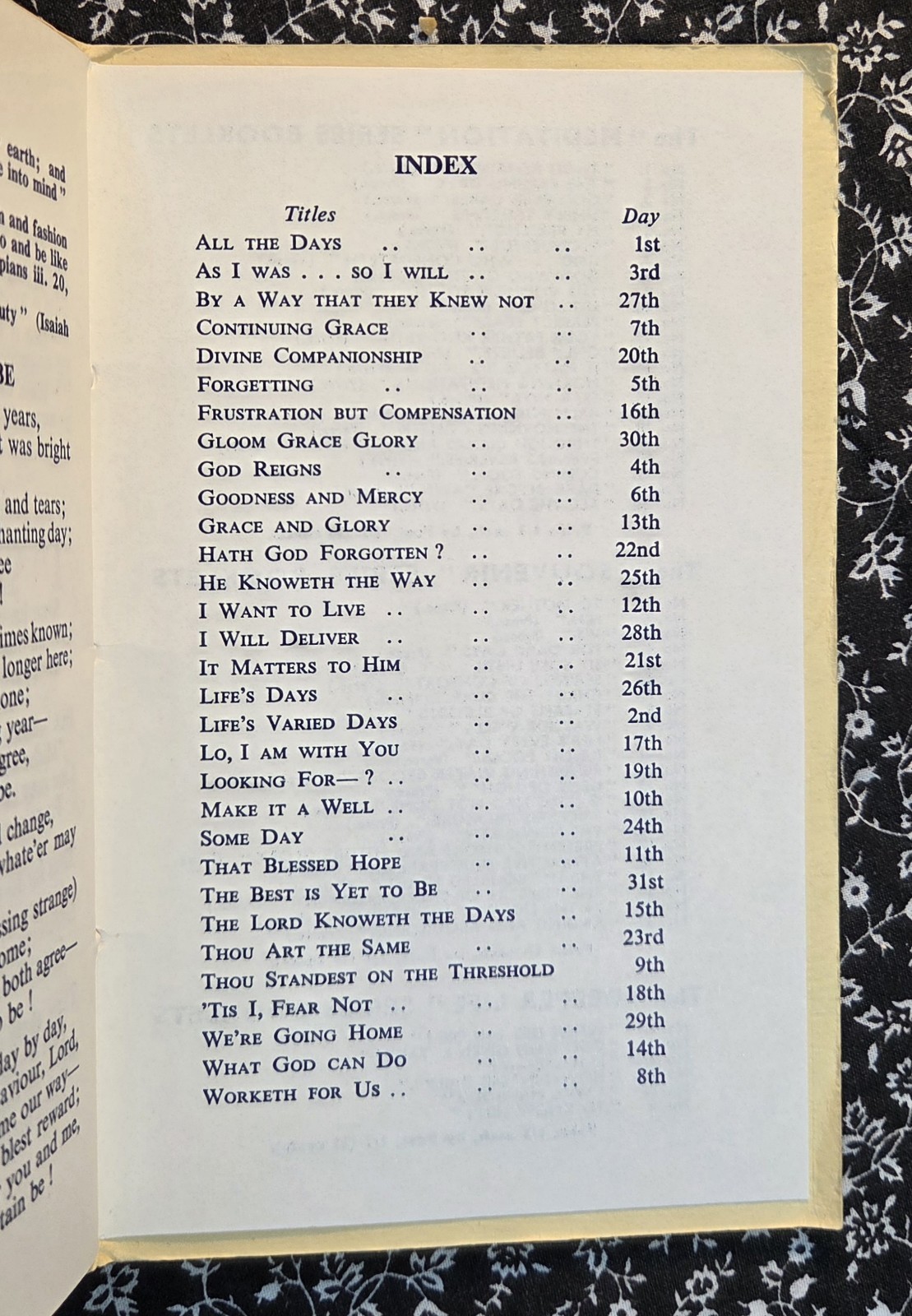 All The Days by J. Danson Smith, No. 23, The Meditation Series, Circa 1910s