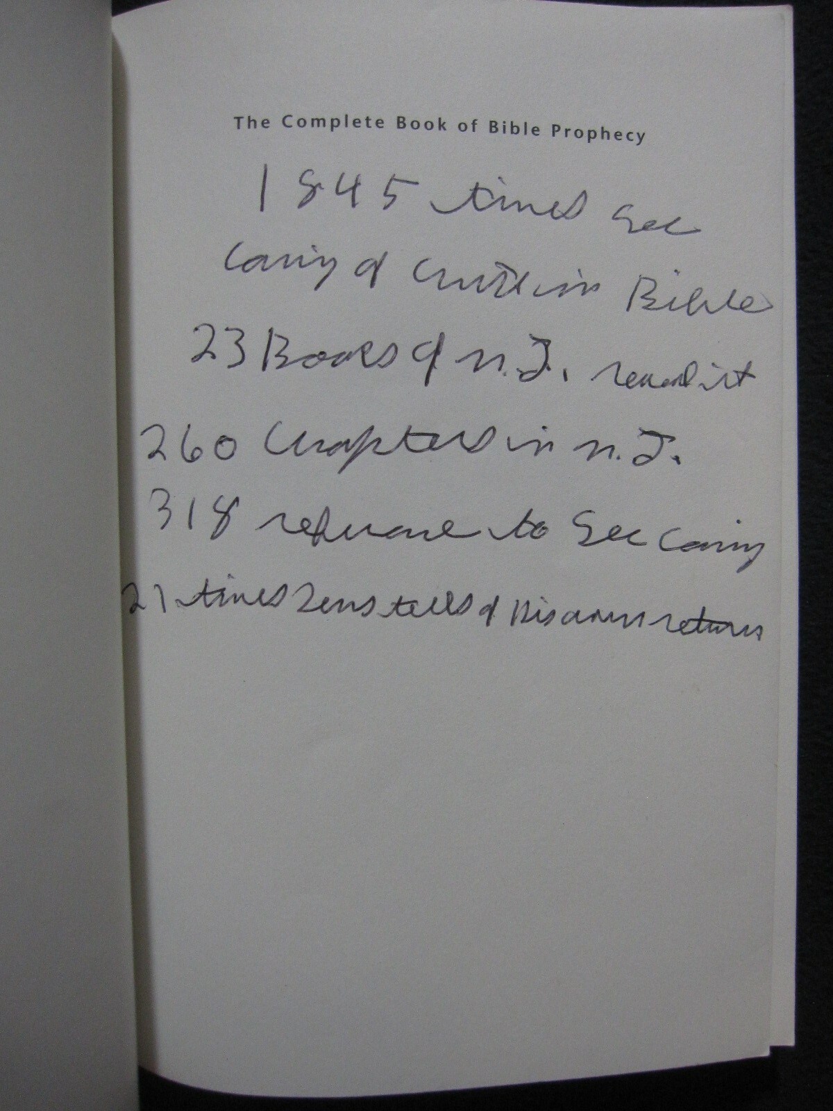 The Complete Book of Bible Prophecy [Paperback] Hitchcock, Mark