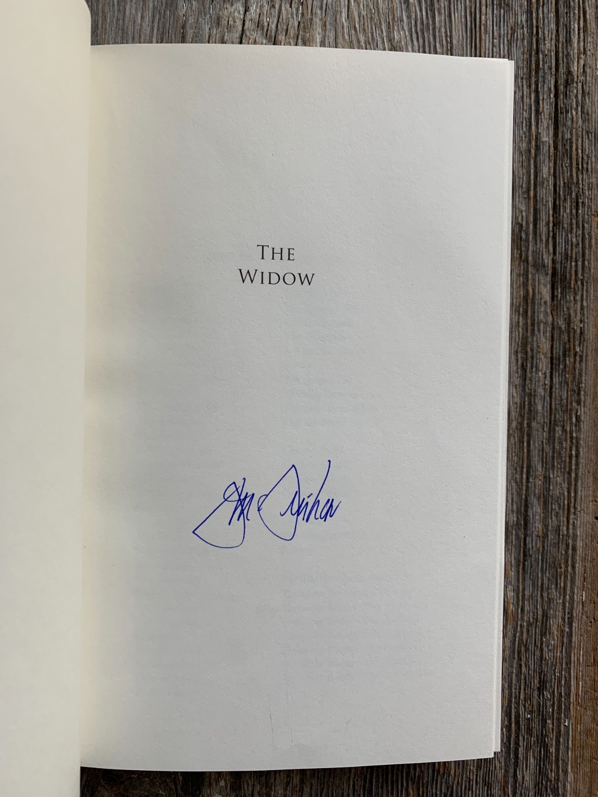 SIGNED – THE WIDOW by John Grisham (2025, Hardcover)-1st ed.
