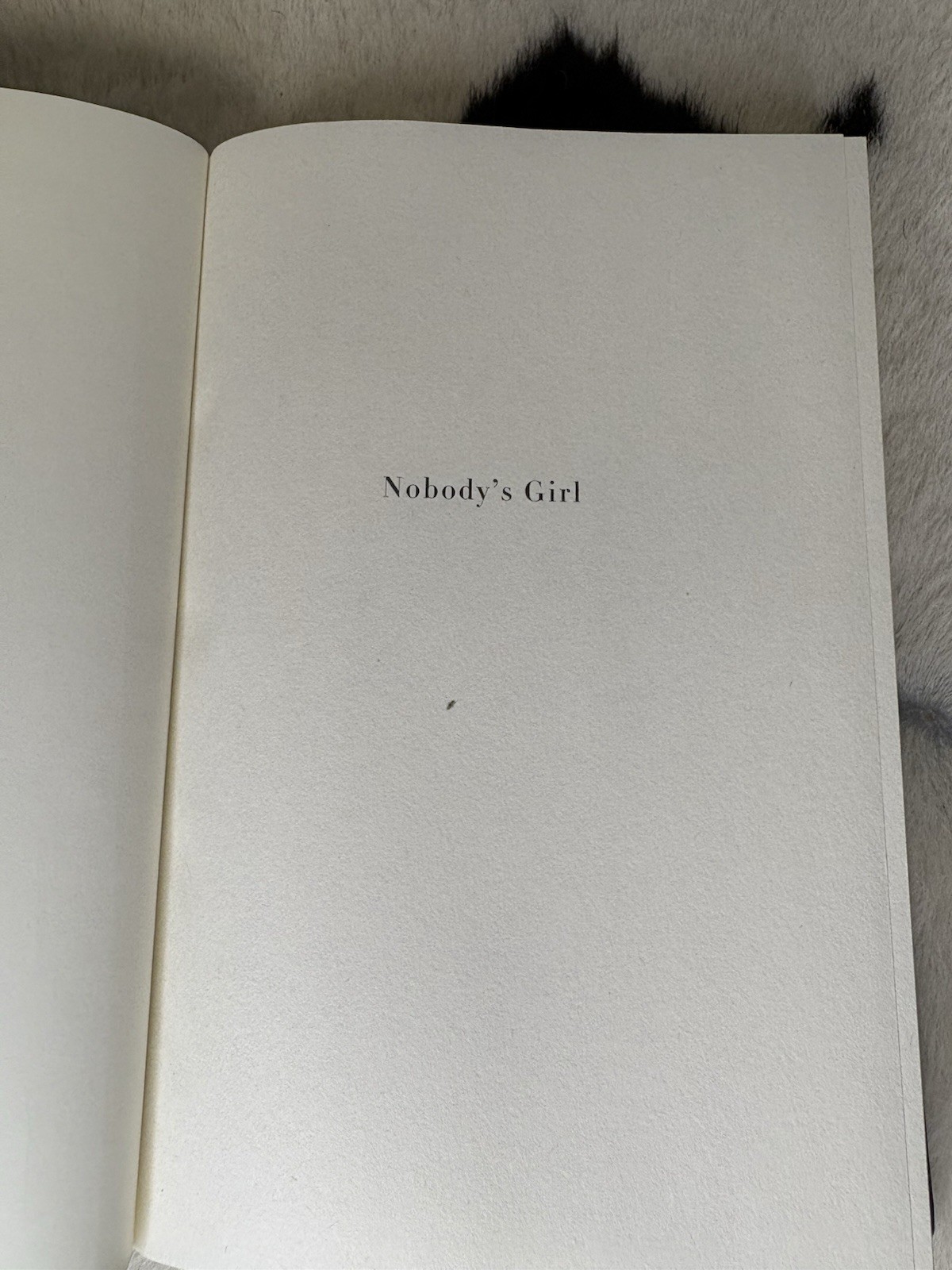 Nobody’s Girl (Missing Dust Cover) Hardcover