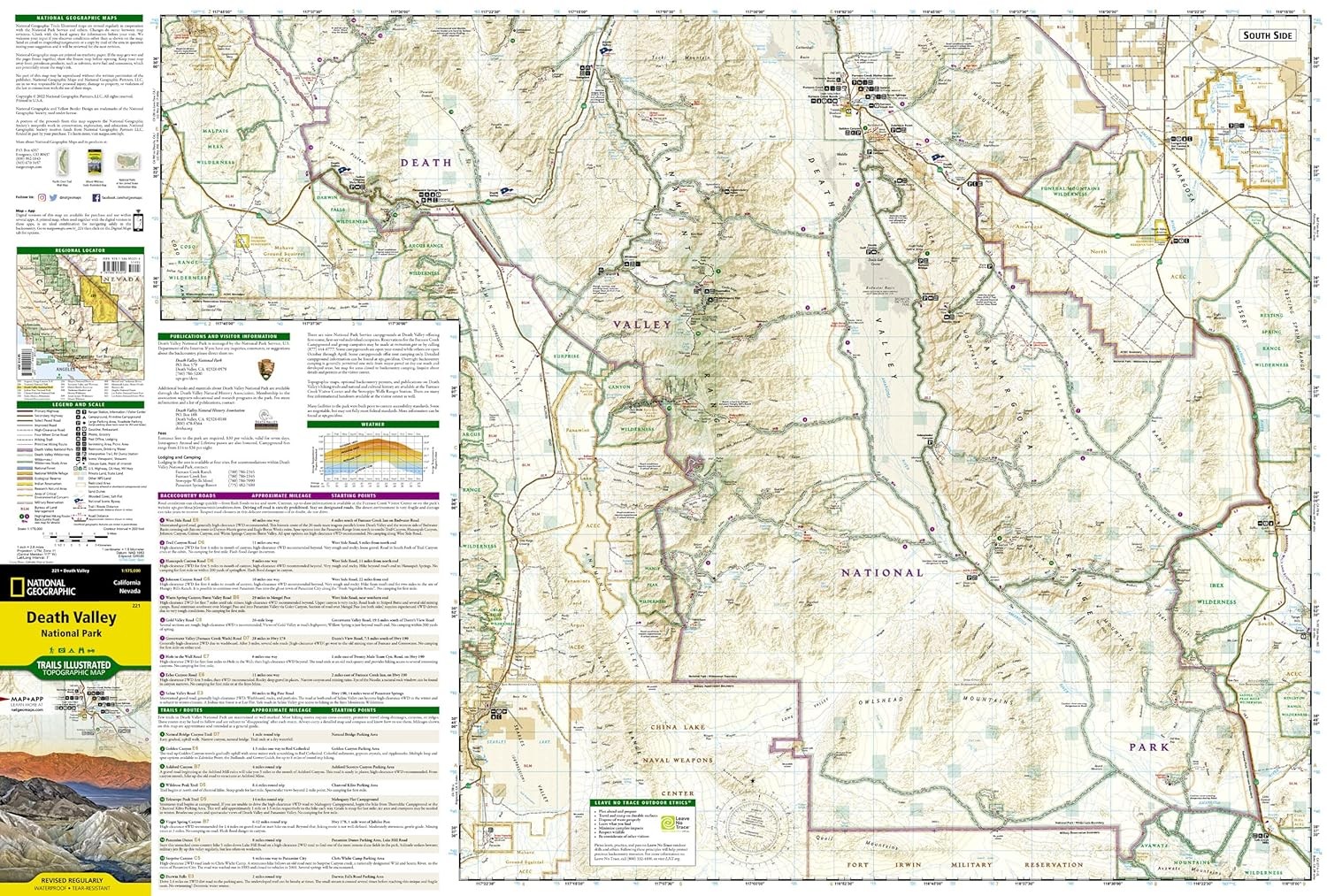 Death Valley National Park Map (National Geographic Trails Illustrated Map,…