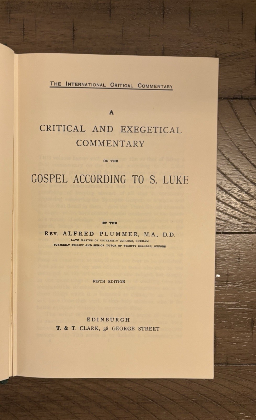 A CRITICAL AND EXEGETICAL COMMENTARY ON THE GOSPEL ACCORDING TO S. LUKE….