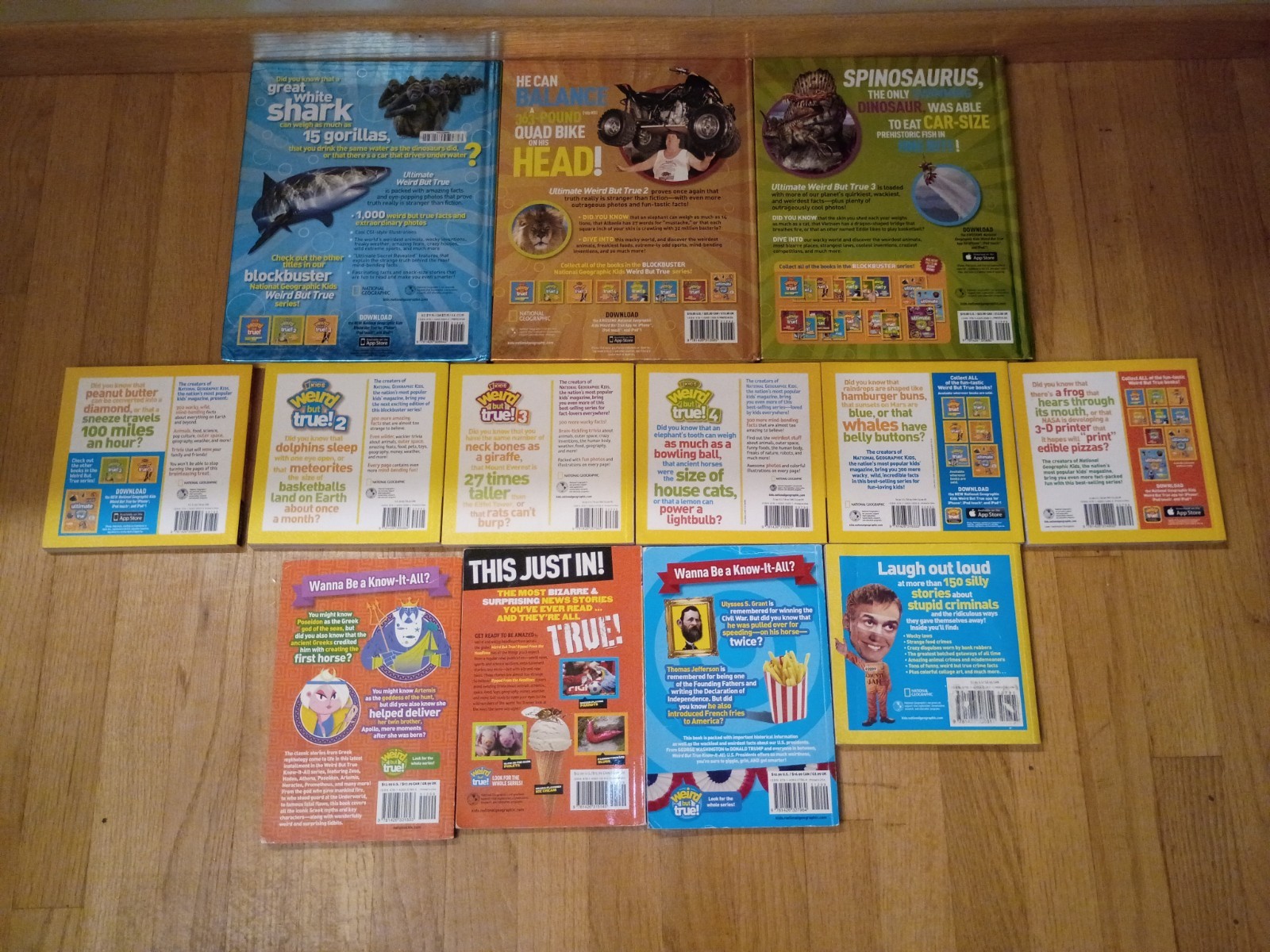 National Geographic Weird but True Book Lot