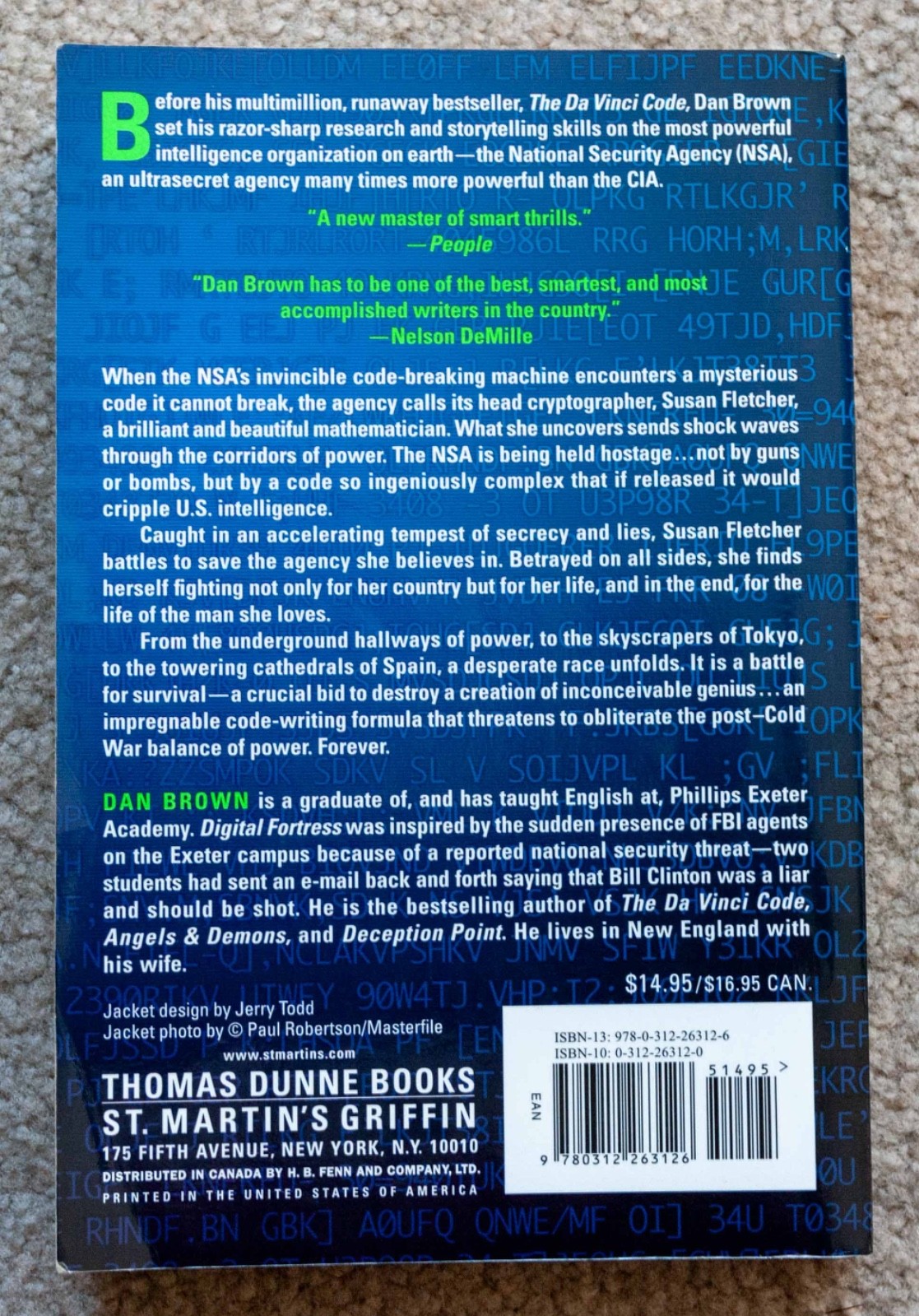 Digital Fortress by Dan Brown – Paperback, 372 pages