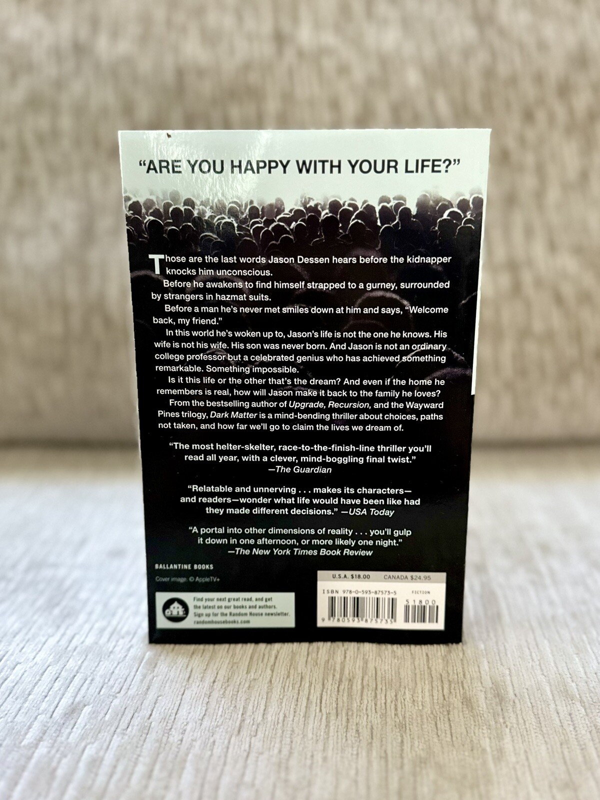 Dark Matter (Movie Tie-In): A Novel HAND SIGNED by Blake Crouch Brand NEW