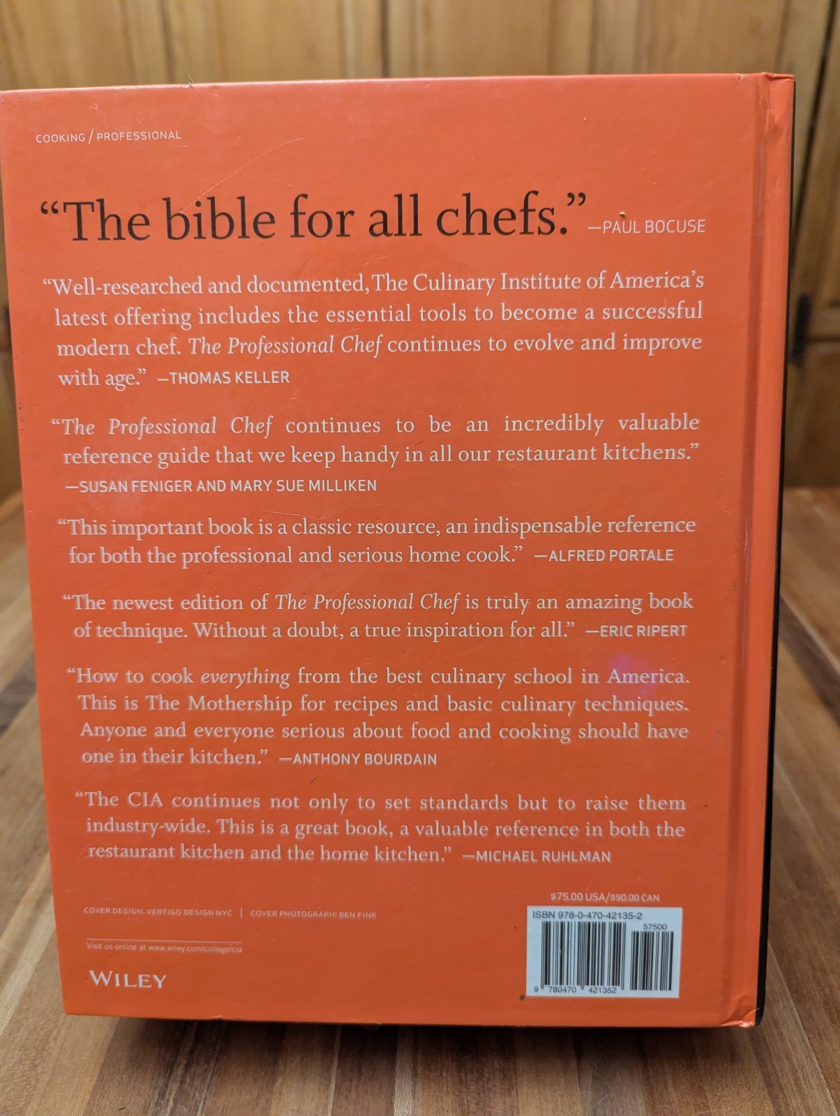 The Professional Chef 9th Edition Culinary Institute of America CIA Textbook