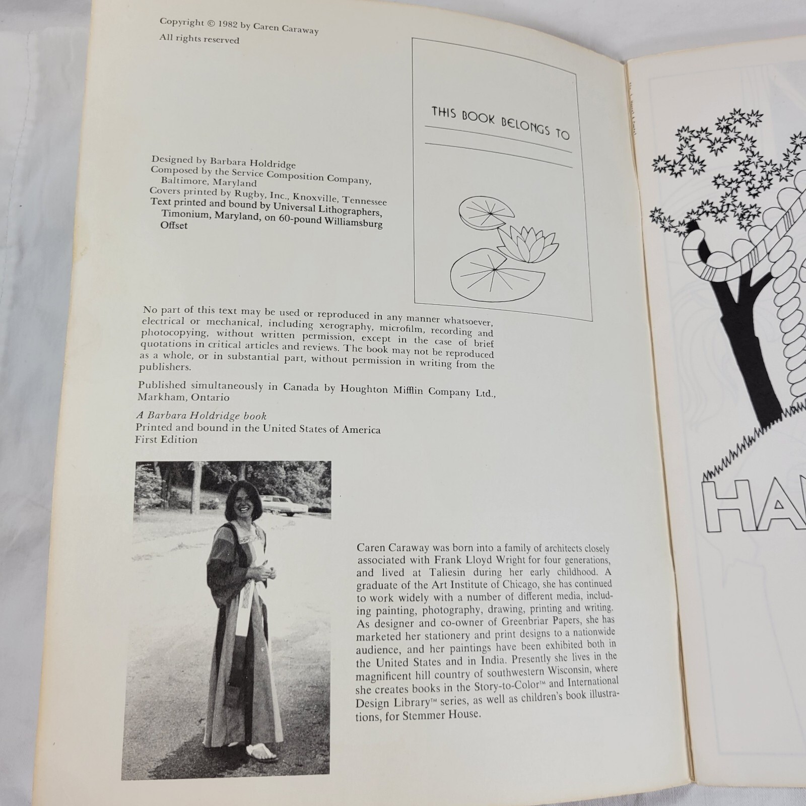 Vintage 1982 Hansel & Gretel Story – To – Color Book Caren Caraway Vintage