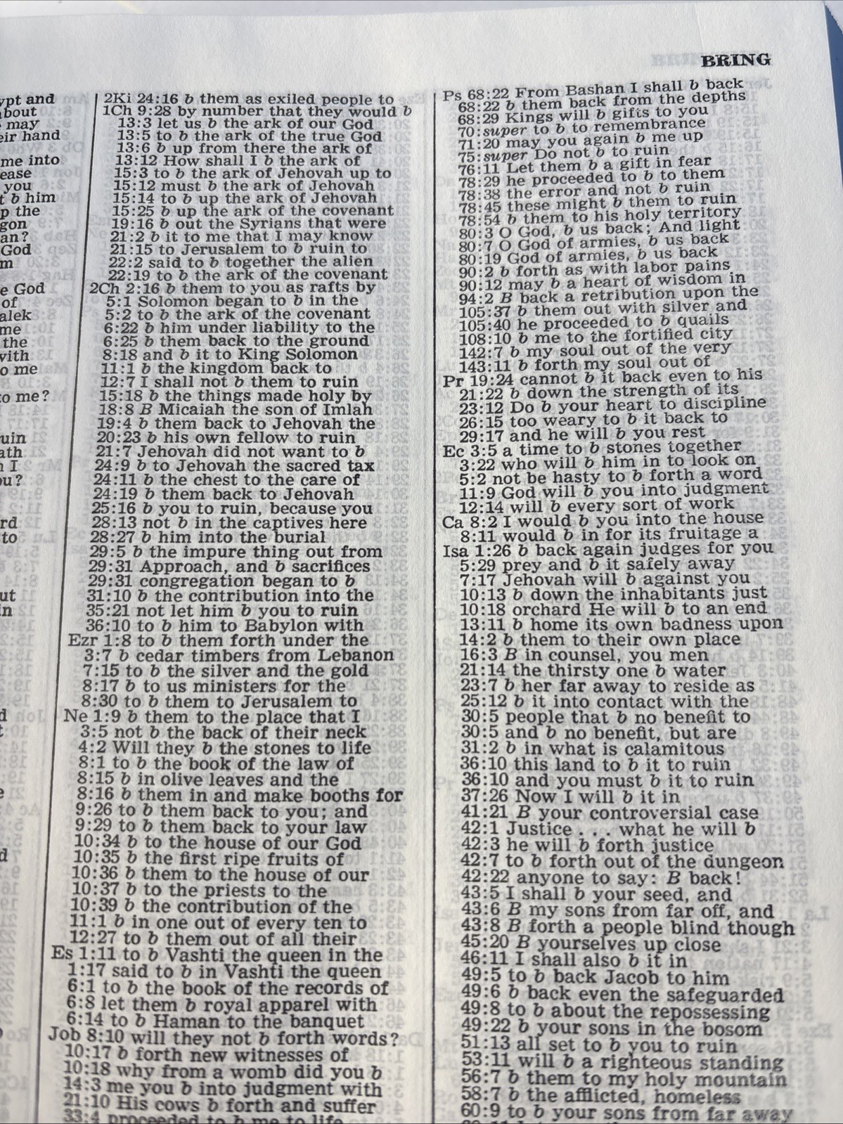Comprehensive Concordance Of The New World Translation Of The Holy Script., 1st