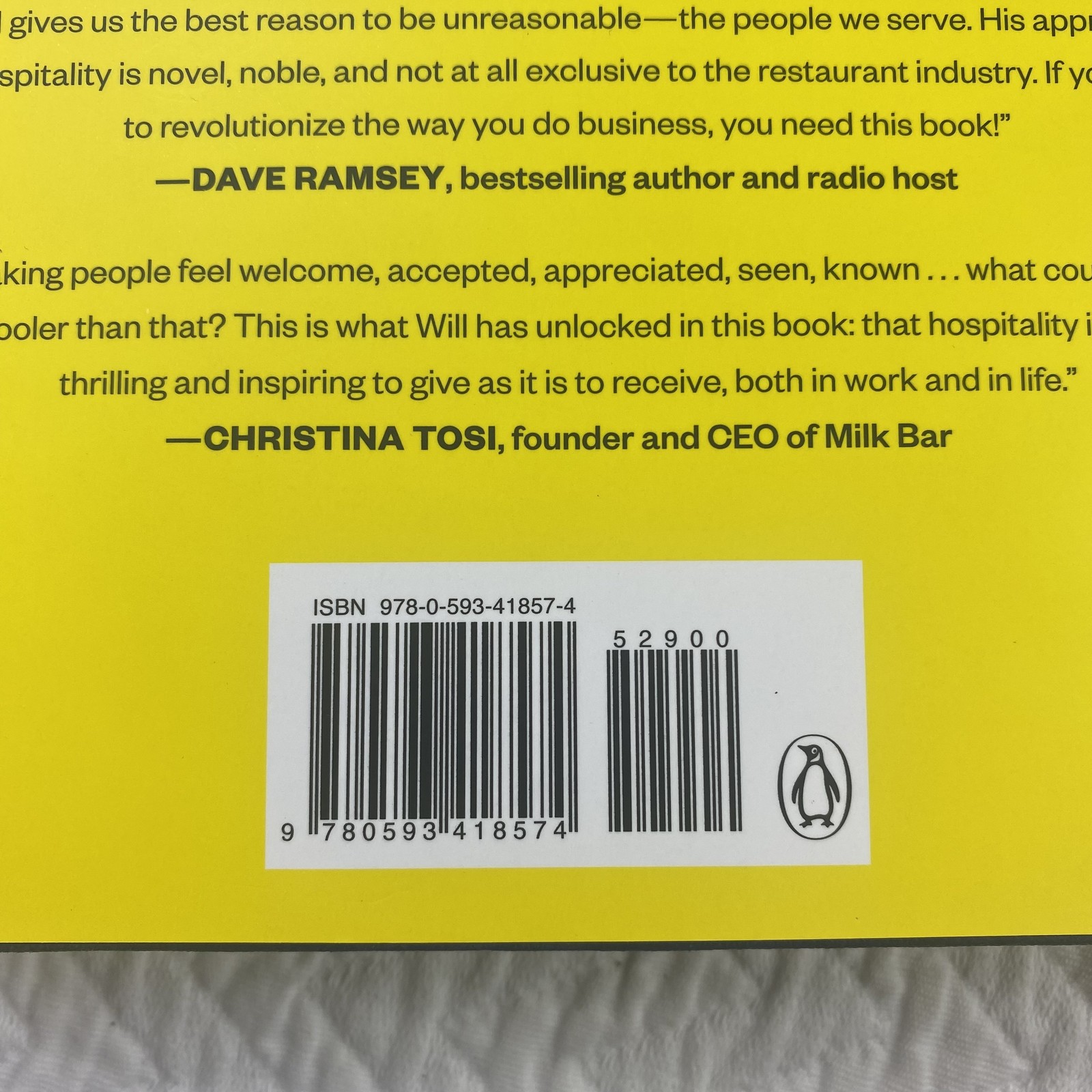 Unreasonable Hospitality Will Guidara Hardcover Business Leadership Customer Ser