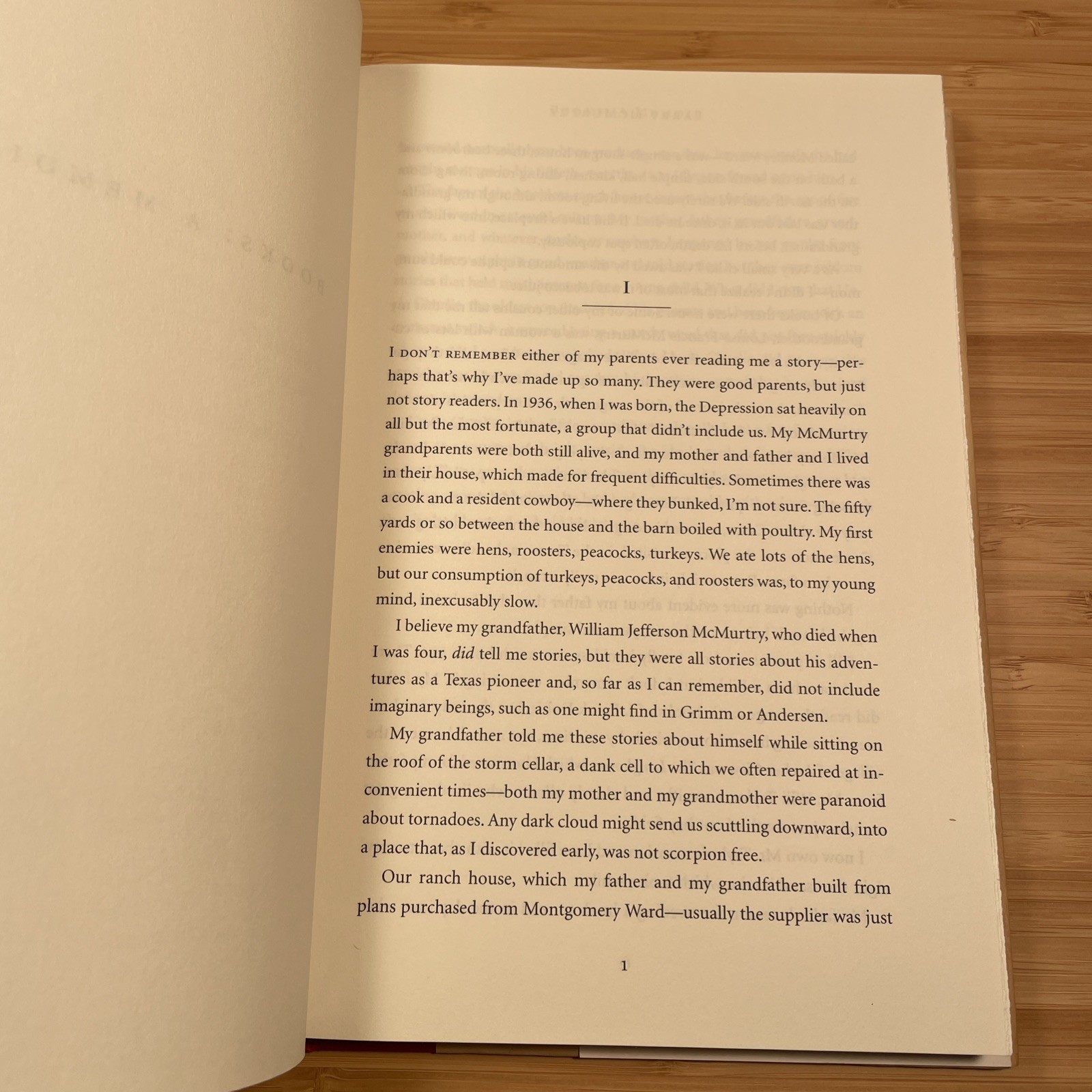 Larry McMurtry BOOKS: A MEMOIR (2008) 1st Printing