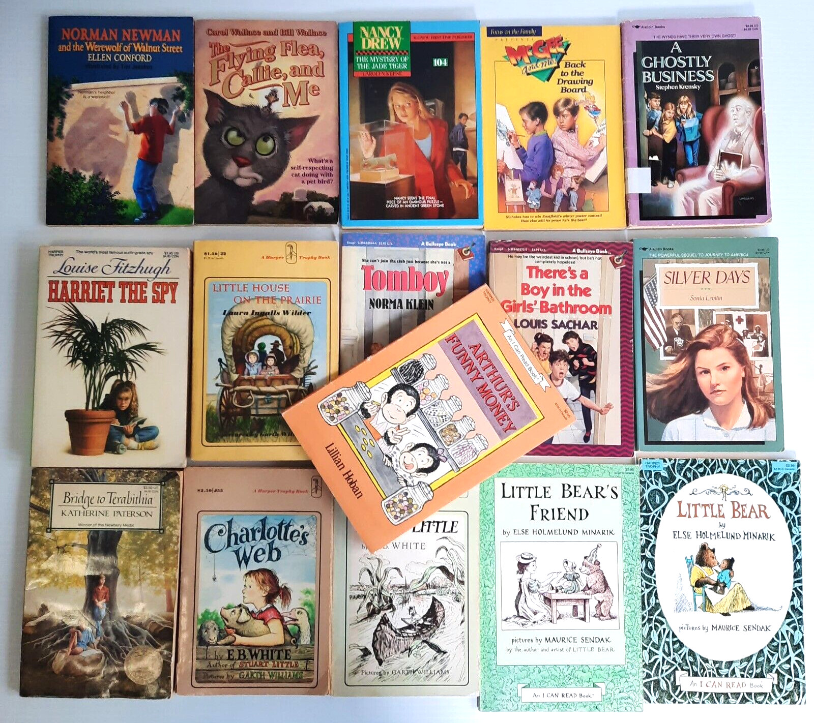 Children’s Paperbacks Huge Lot of 46 Mostly 1980s Sweet Valley Little Bear