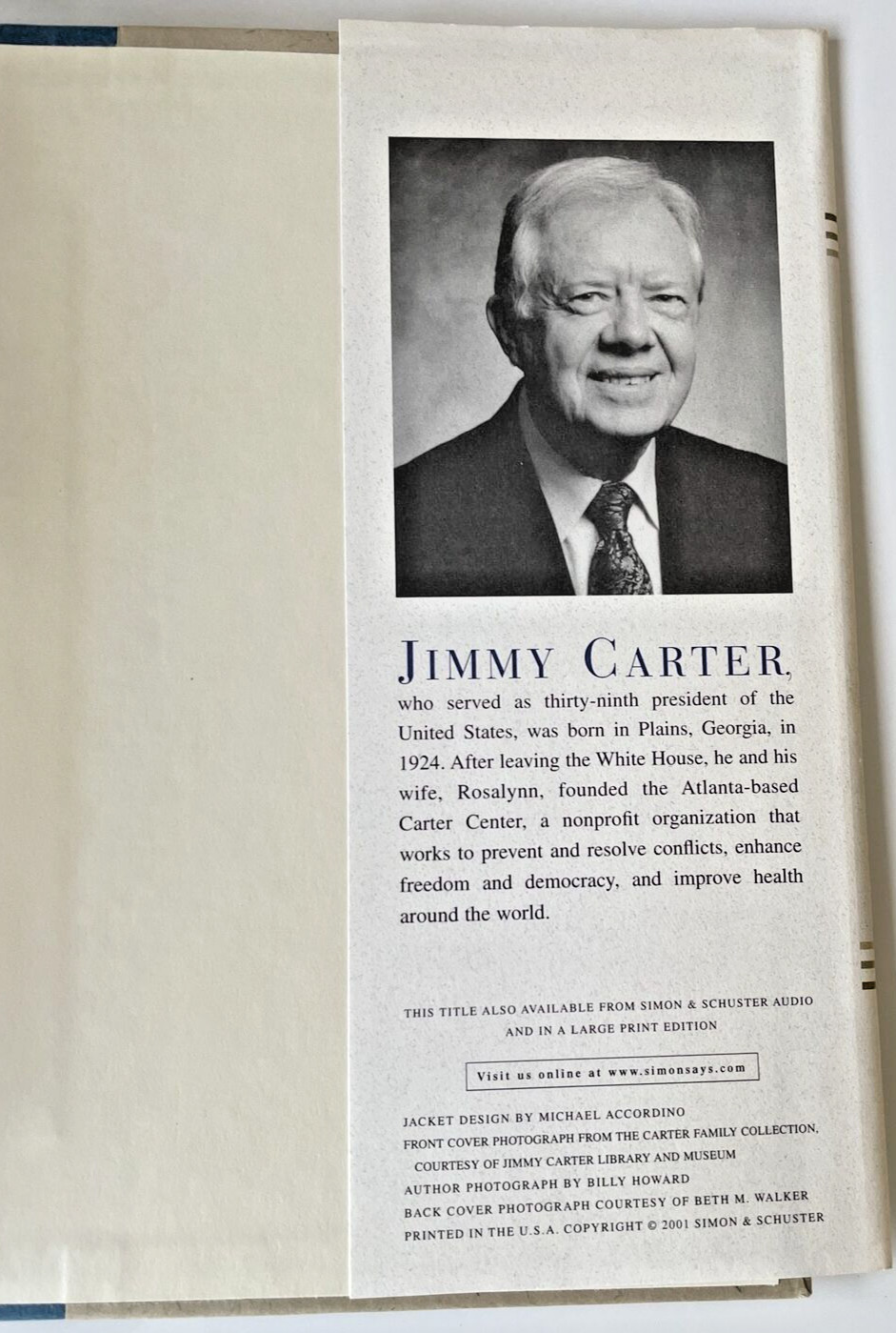 An Hour Before Daylight Memories of a Rural Boyhood Jimmy Carter Biography HC