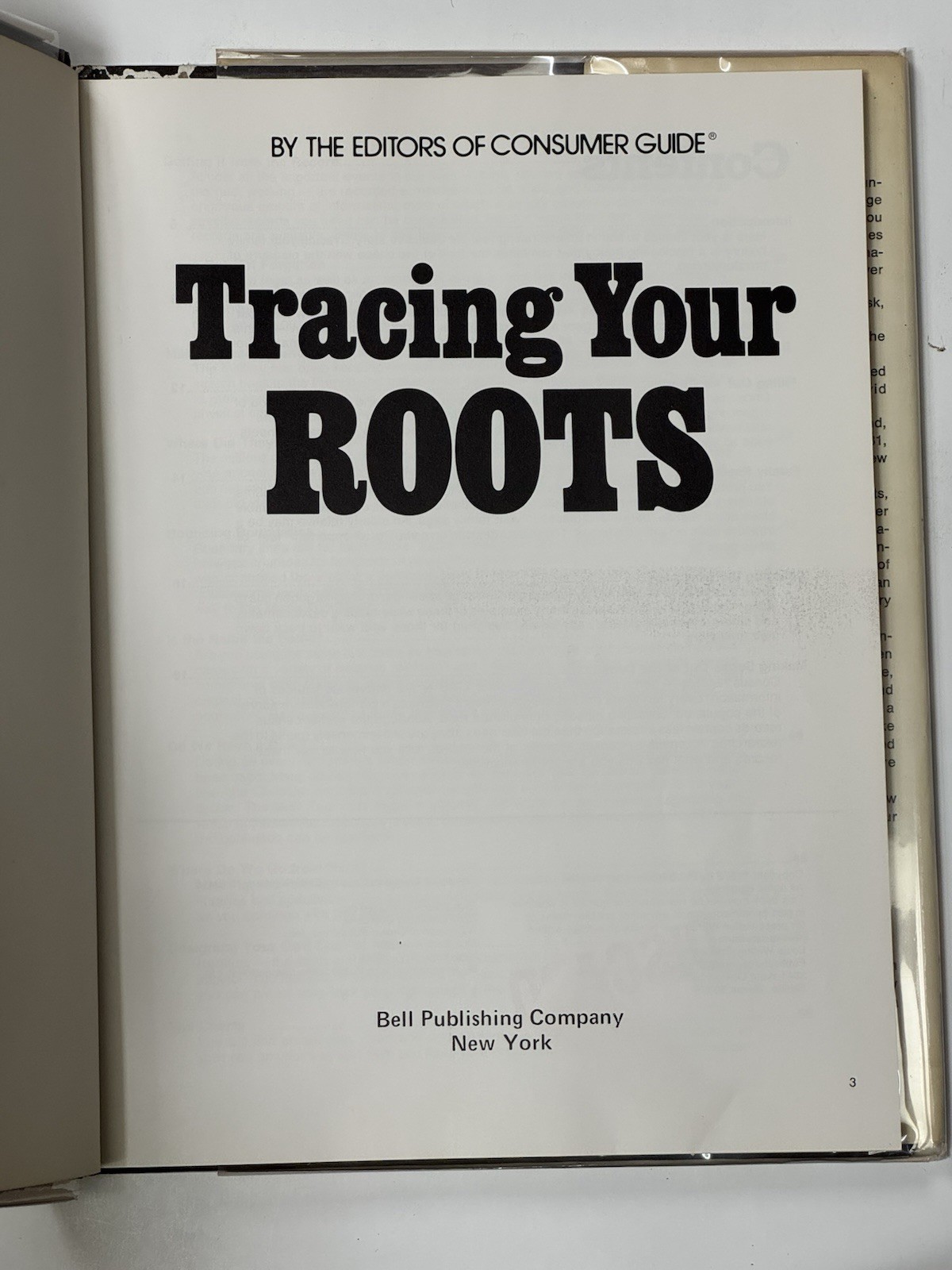VTG trace your roots 1977 hardcover ancestry reference family history 70s