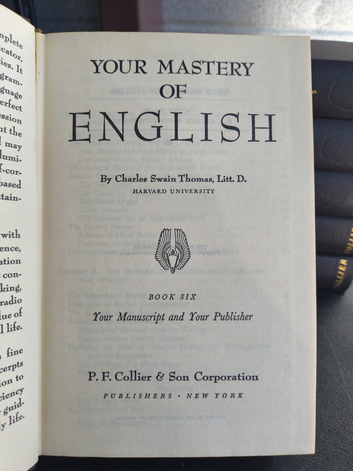 Your Mastery of English by Charles Swain Thomas Collier Complete Set Decor