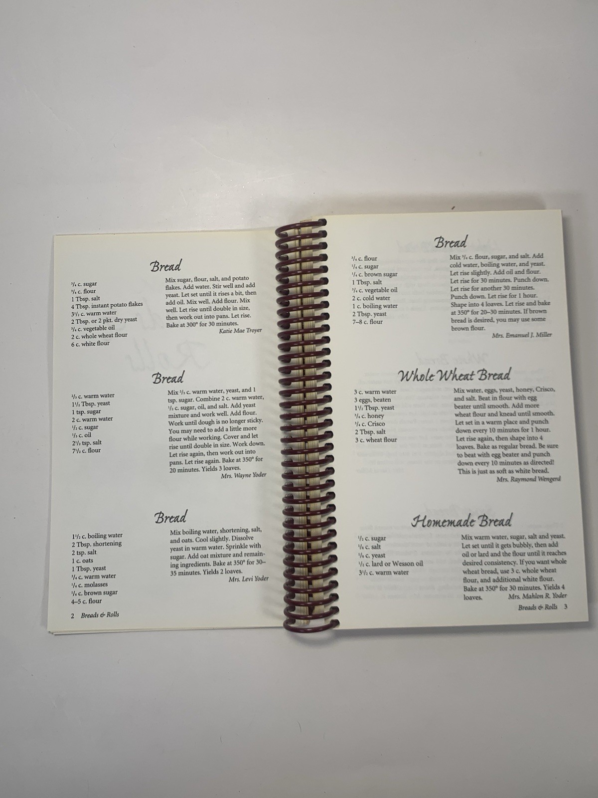 Cooking with the Horse & Buggy People II Amish Cookbook 2001 Spiral HC