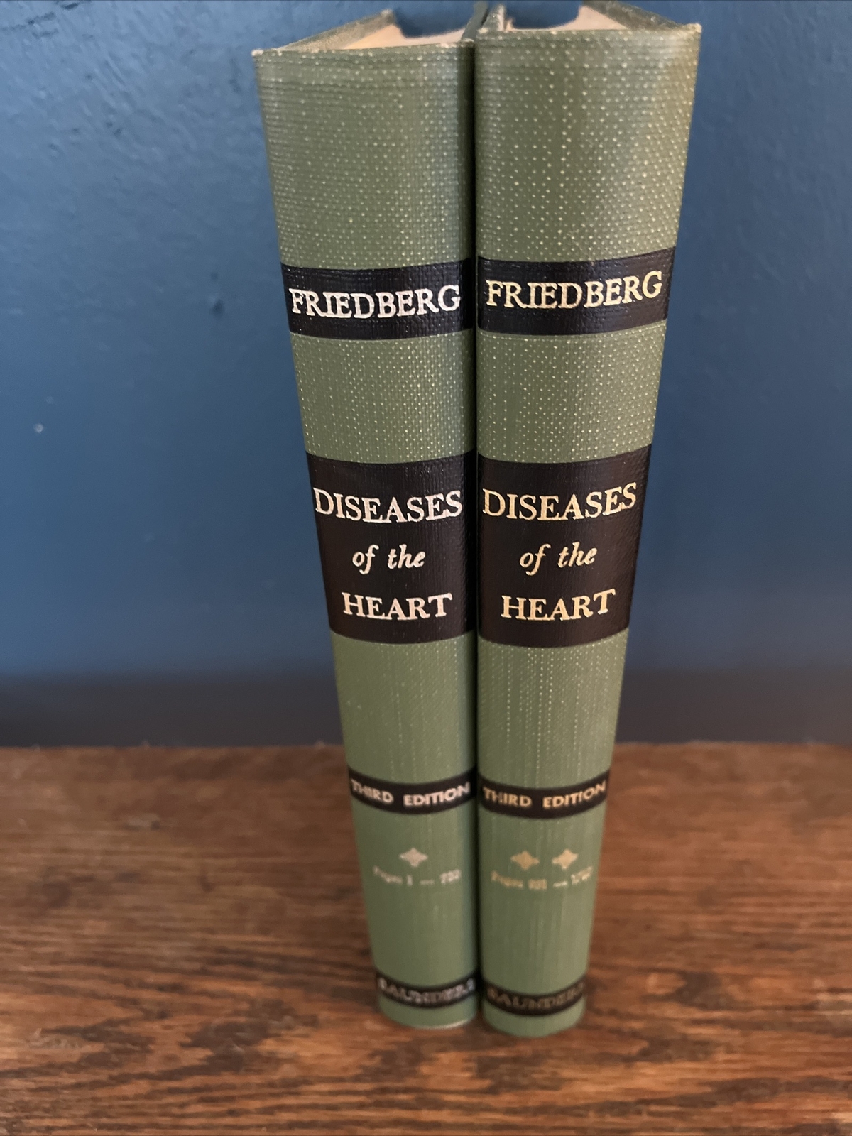 Diseases of the Heart by Friedberg, Charles K. 1966 HC Vol 1 & 2, Third Edition