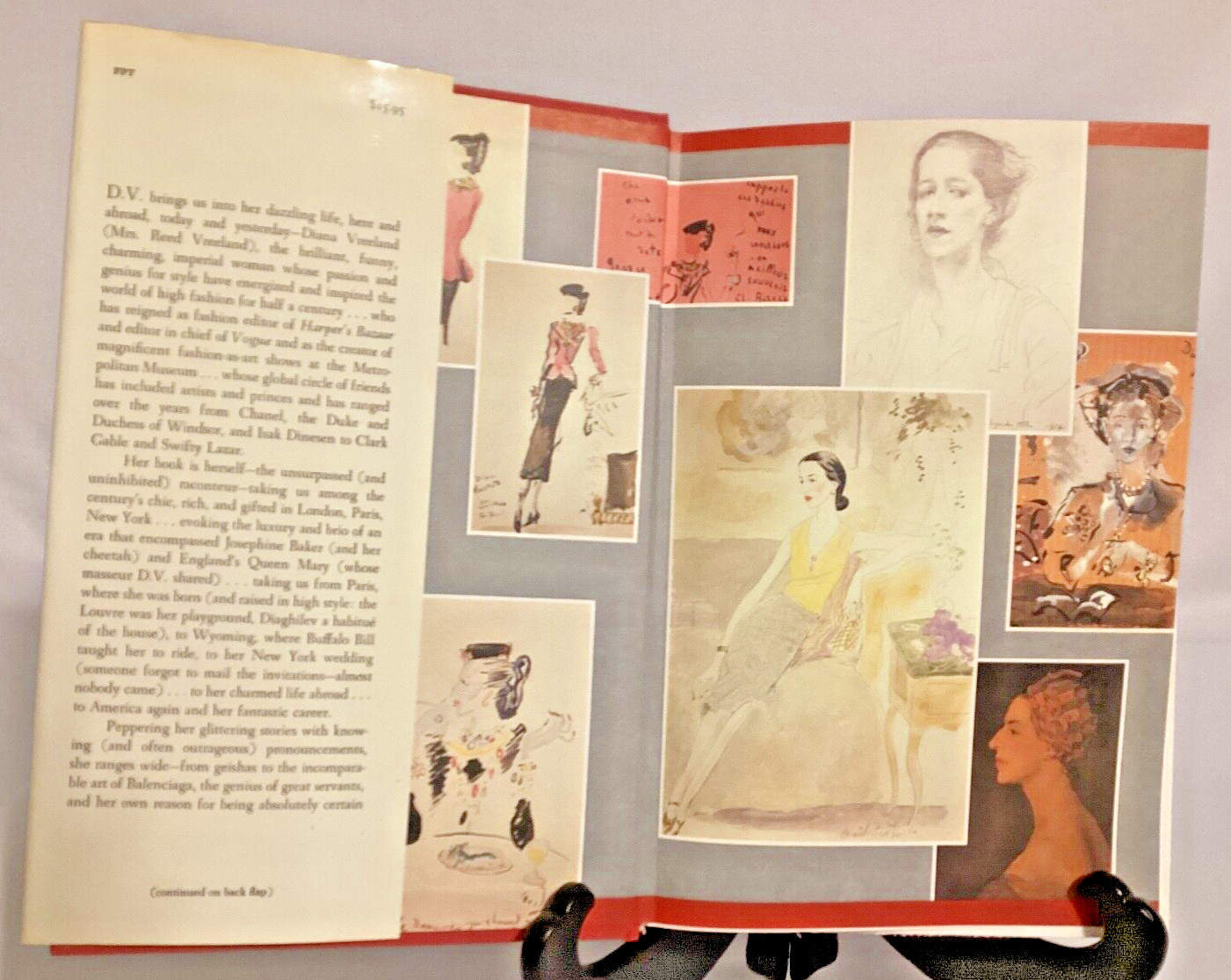 🍋 D.V. by Diana Vreeland Alfred A. Knopf Vintage 1st Edition 1984 *G* HC/DJ 🍋