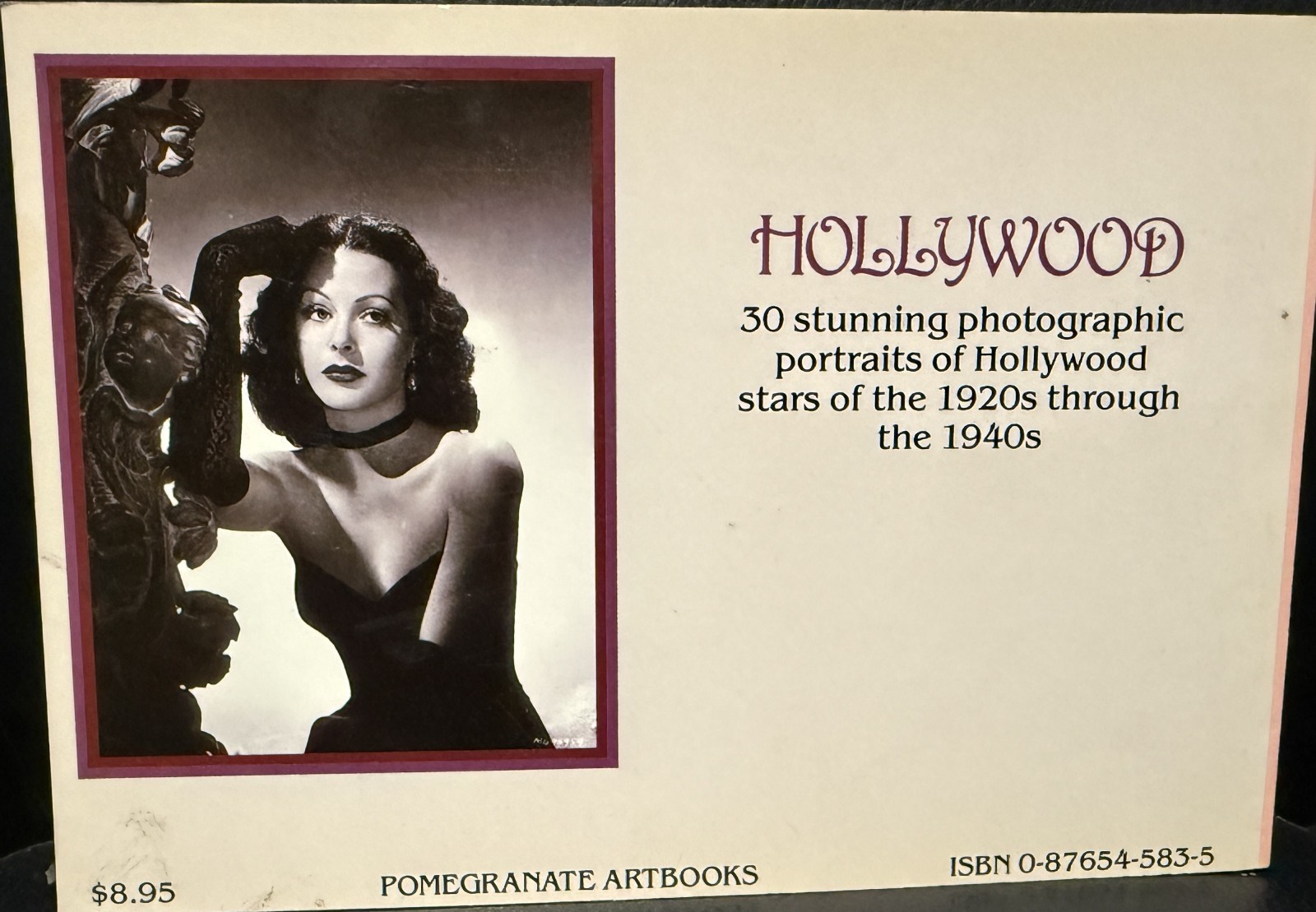 Hollywood : The Glamour Years -A Book of 30 Oversized Postcards