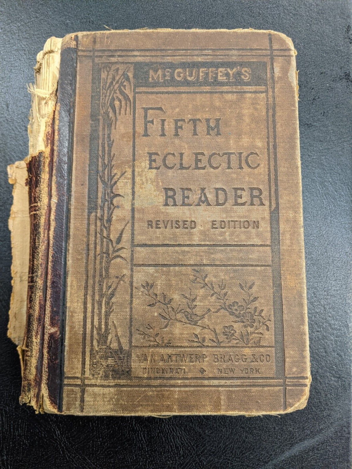 McGUFFEY’s 5th ECLECTIC READER 1879 Used Book 350 pages