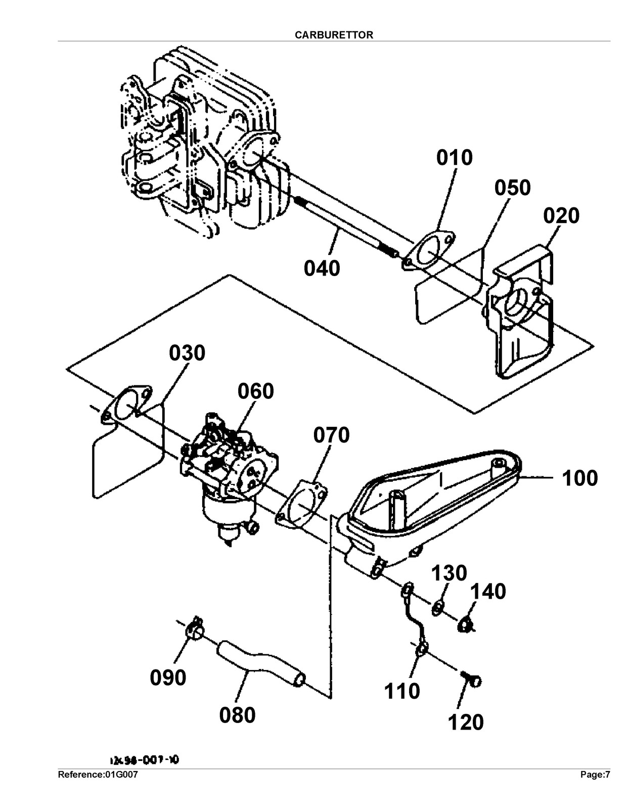 KUBOTA T1460 serial number 40001 and up Parts Manual – WIRE BOUND – TOUGH COVERS