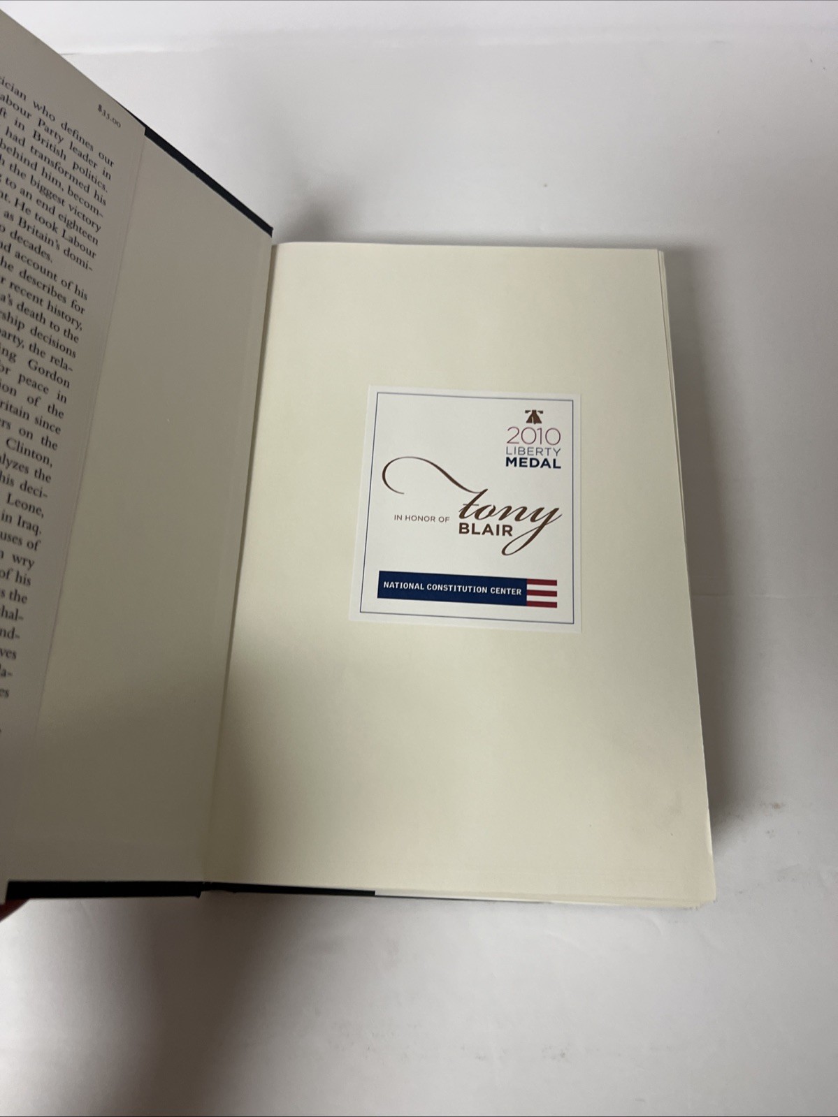 A Journey by Tony Blair signed 1st edition/1st printing Deckled