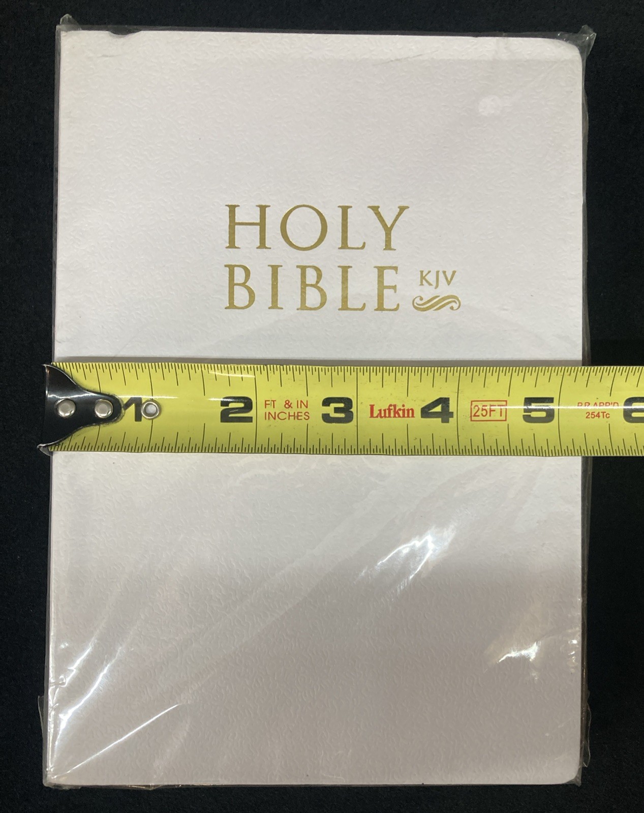 Holy Bible KJV Old & New Testament Red Letter Edition White Leatherette